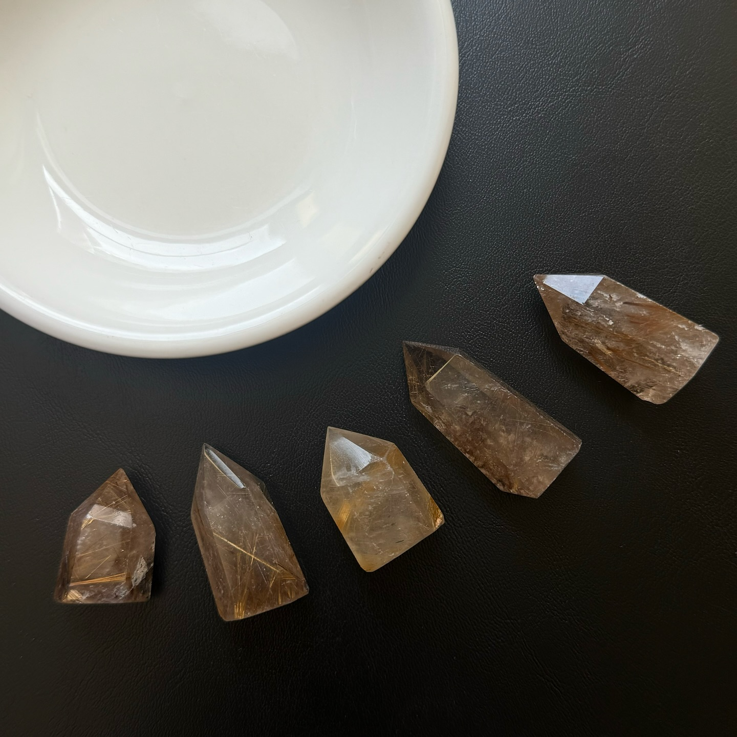 [原石] 鈦髮晶 水晶小柱子