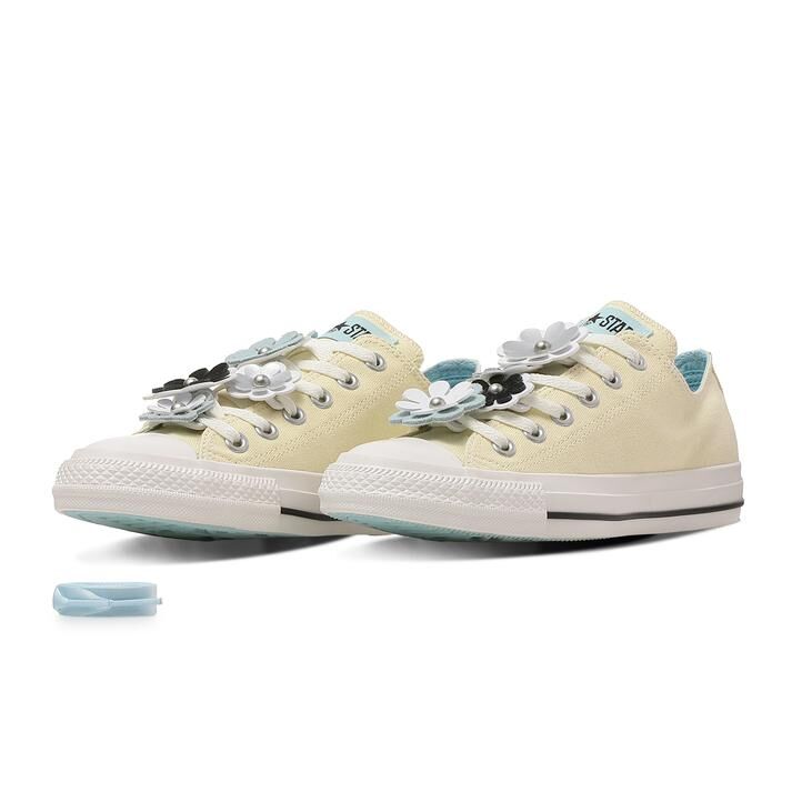 Converse AS Flowercharm OX 日本限定 檸檬黃 黃色 花花 帆布鞋 31318171
