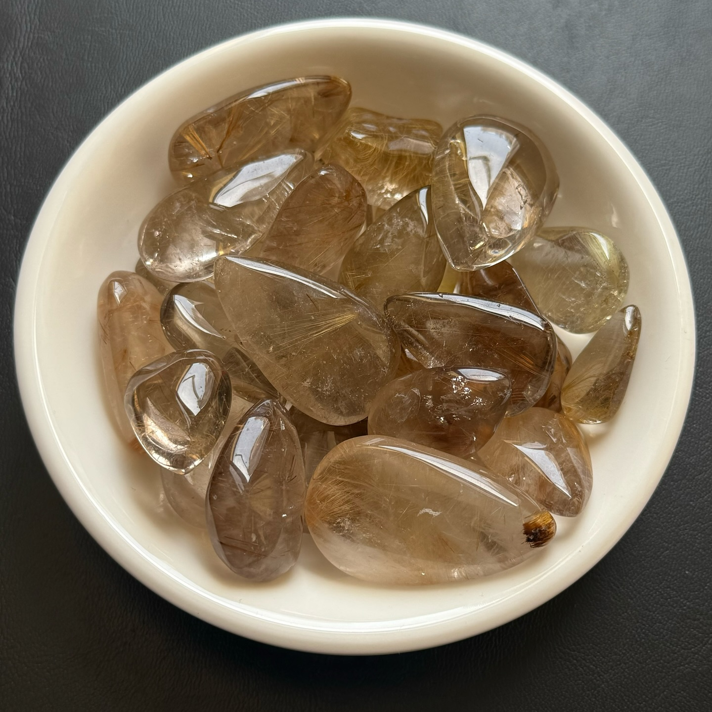 [原石] 鈦髮晶 水晶墜面