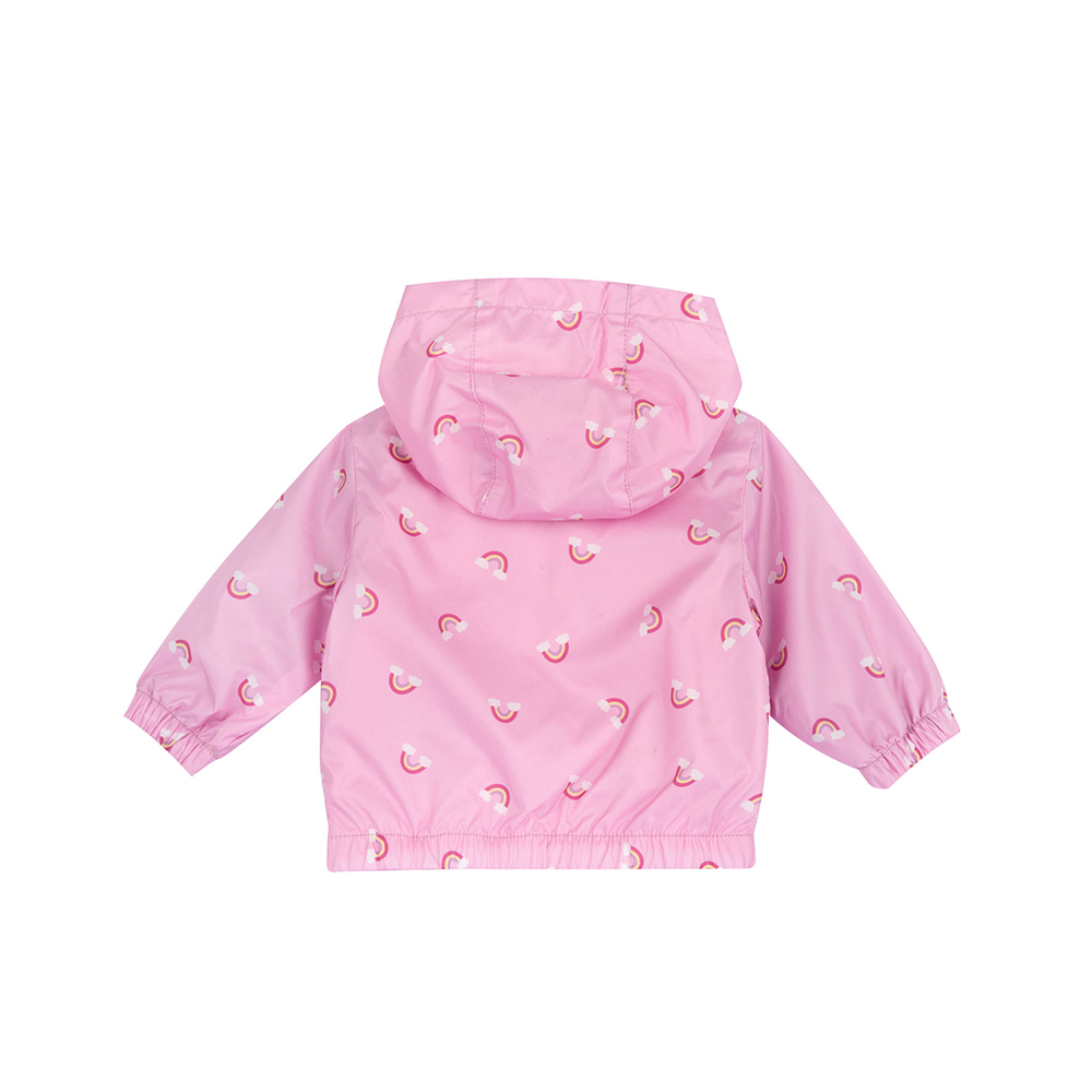 浪漫花語-彩虹連帽防風外套 C