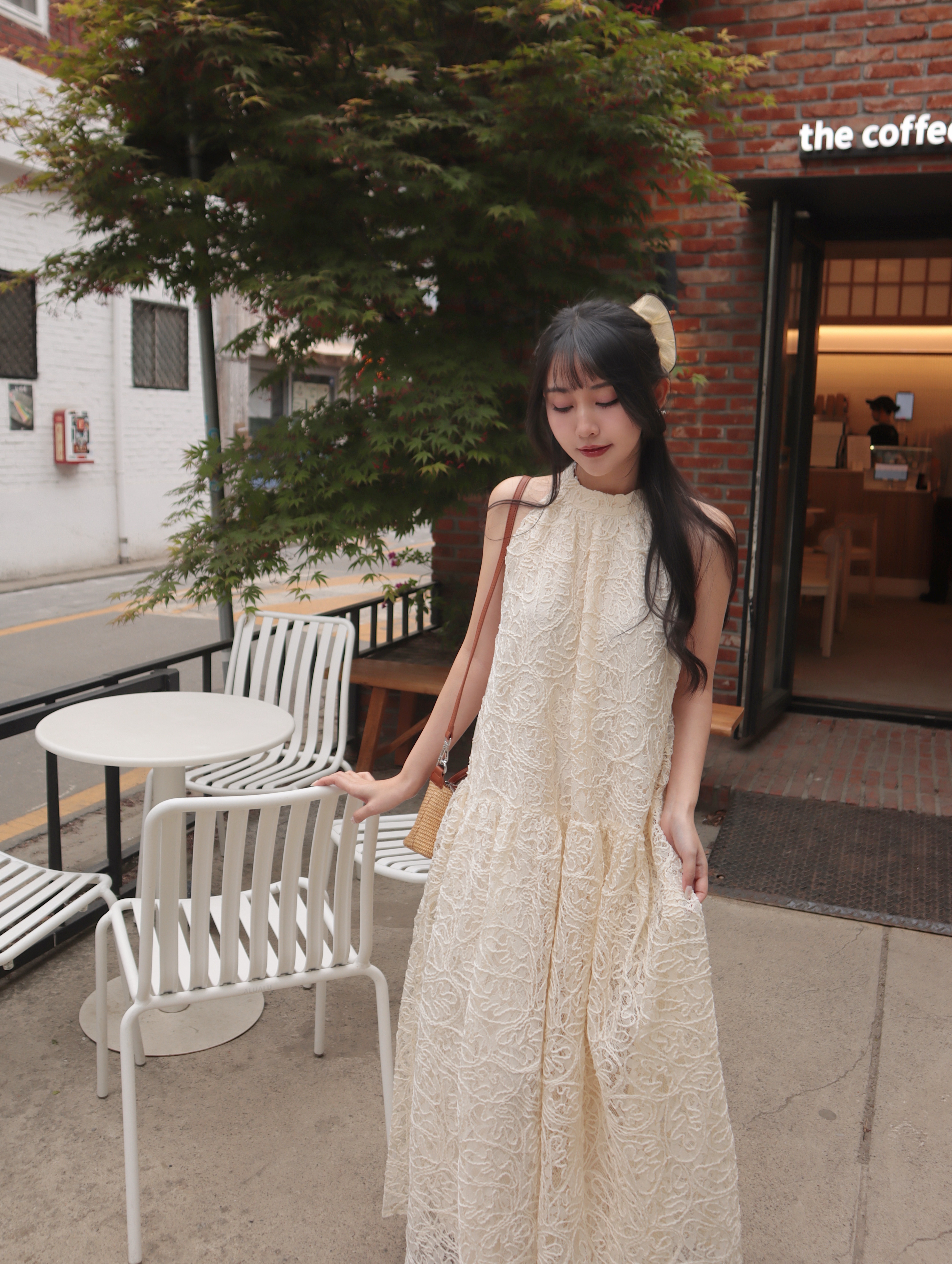 Apr6101浪漫代名詞 高級蕾絲削肩魚尾女神長洋裝