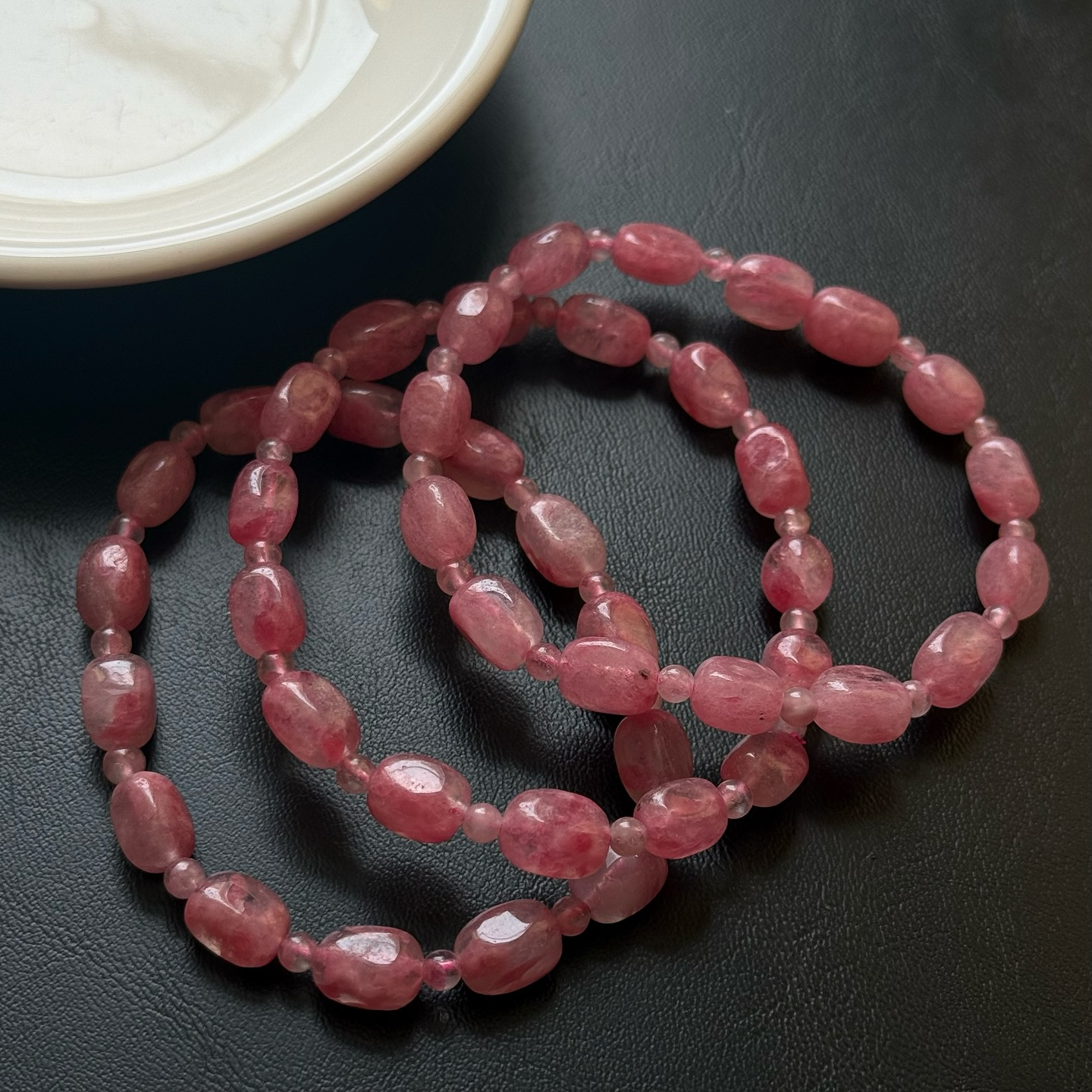 [原石] 櫻花雨薔薇輝石 水晶手串