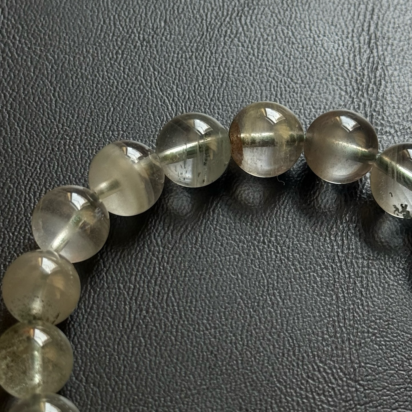 [原石] 翠幽靈水晶（附證書）水晶手串