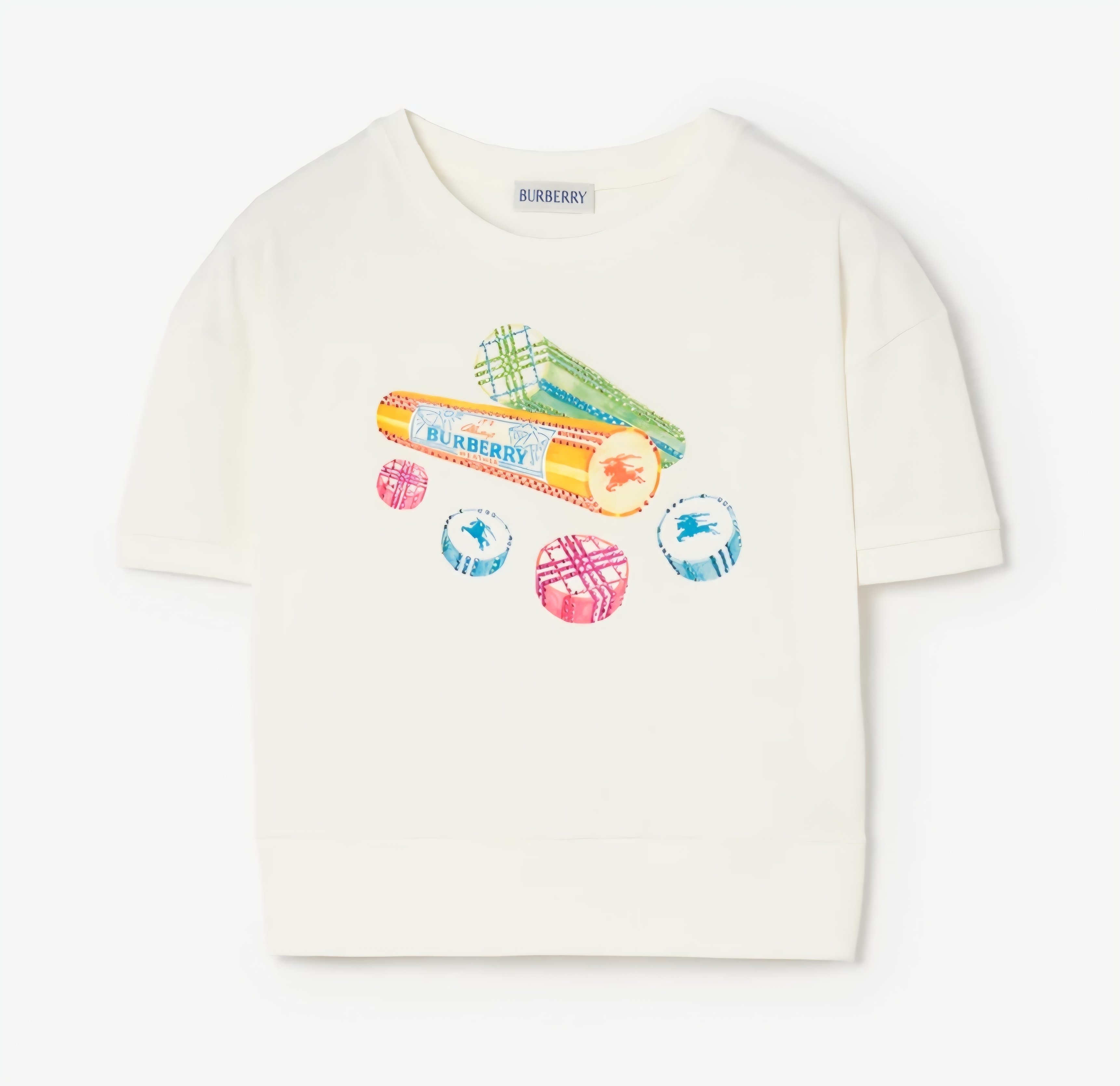 BBR kids 白色 併 閃石 Tee