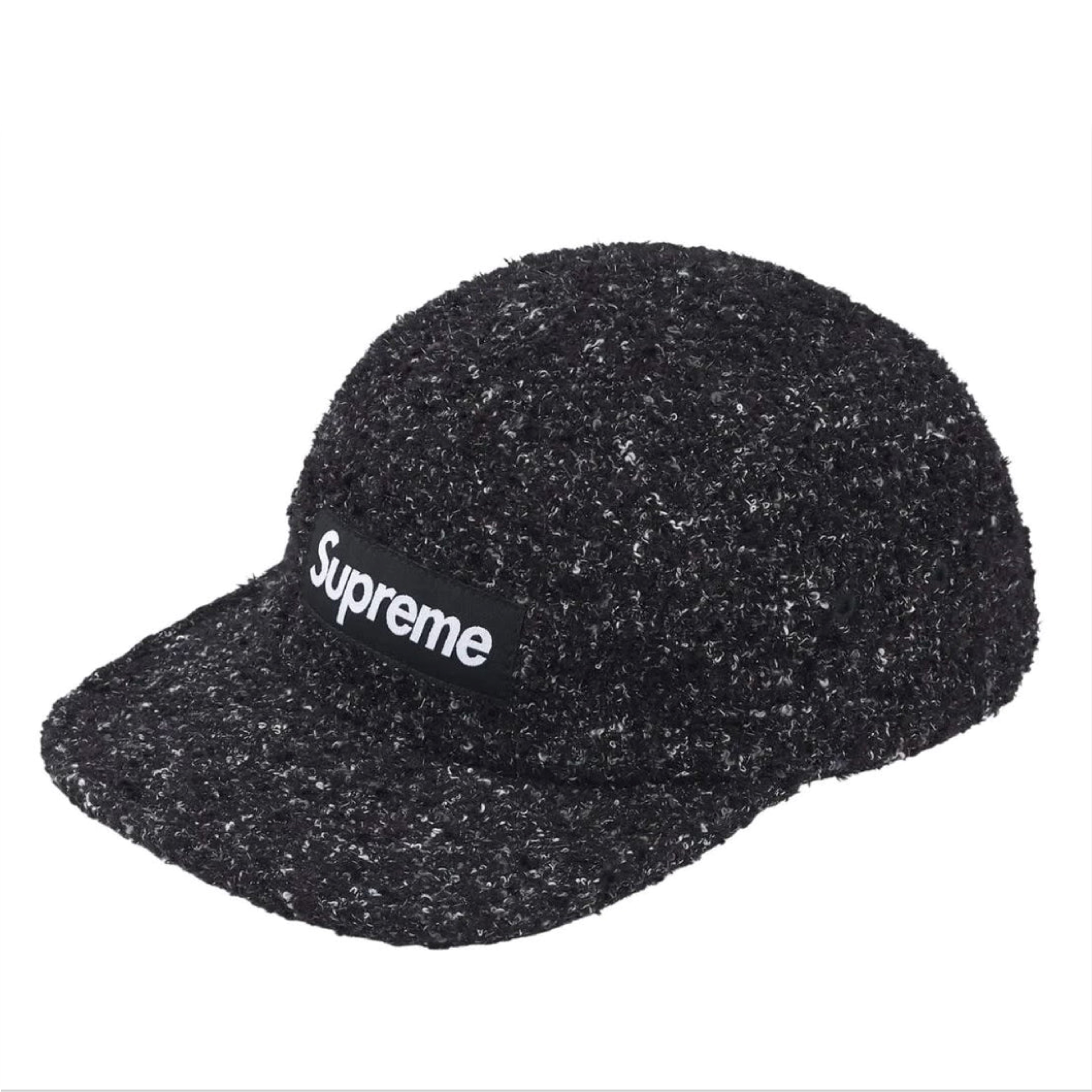 2026SS Supreme Bouclé Camp Cap 刺繡 小香風 混色 五分割帽 帽子 現貨 SS26H78