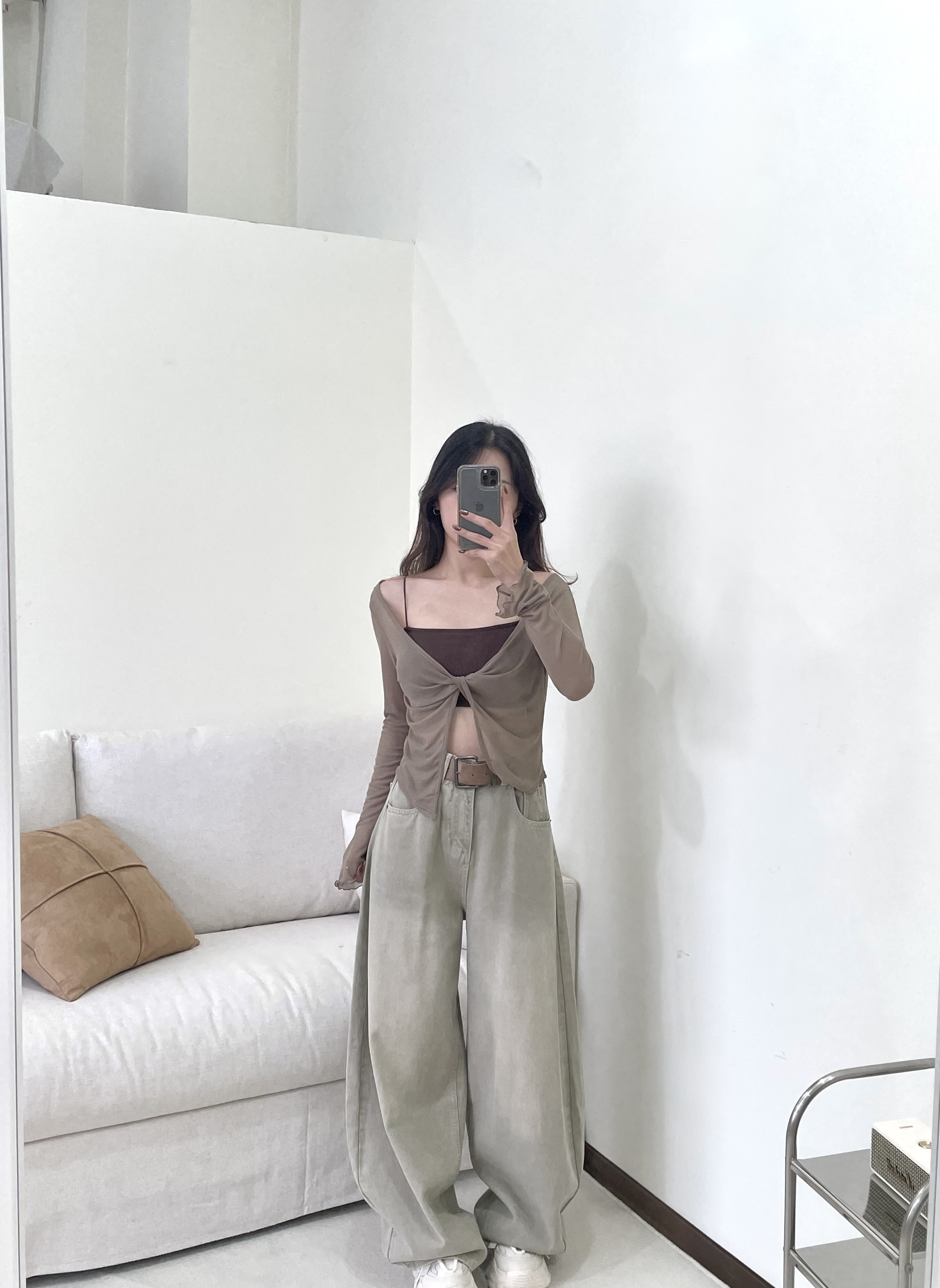 歐美設計 透膚扭結網紗SET