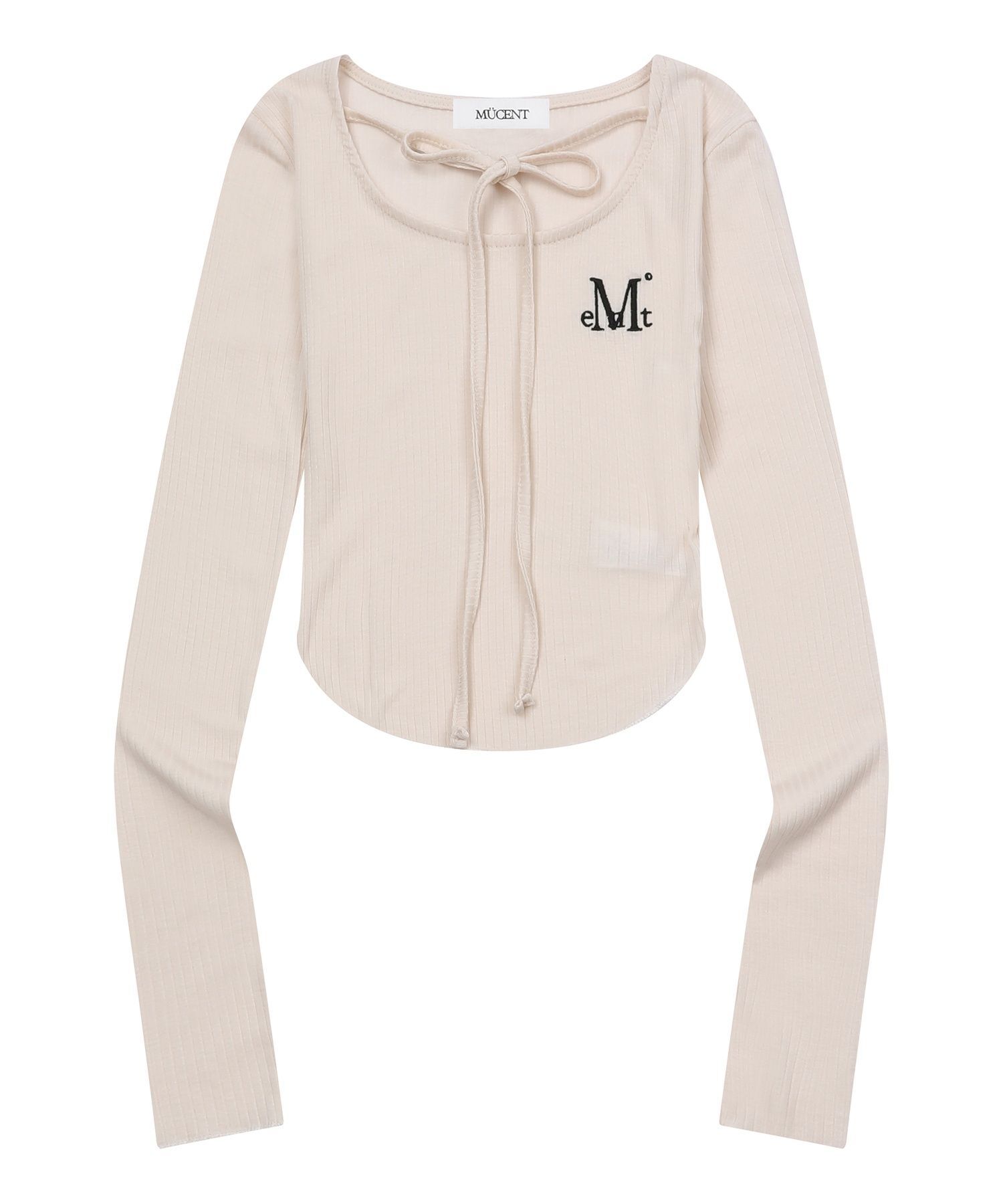 MUCENT 綁帶蝴蝶結長袖上衣 P0000CHW