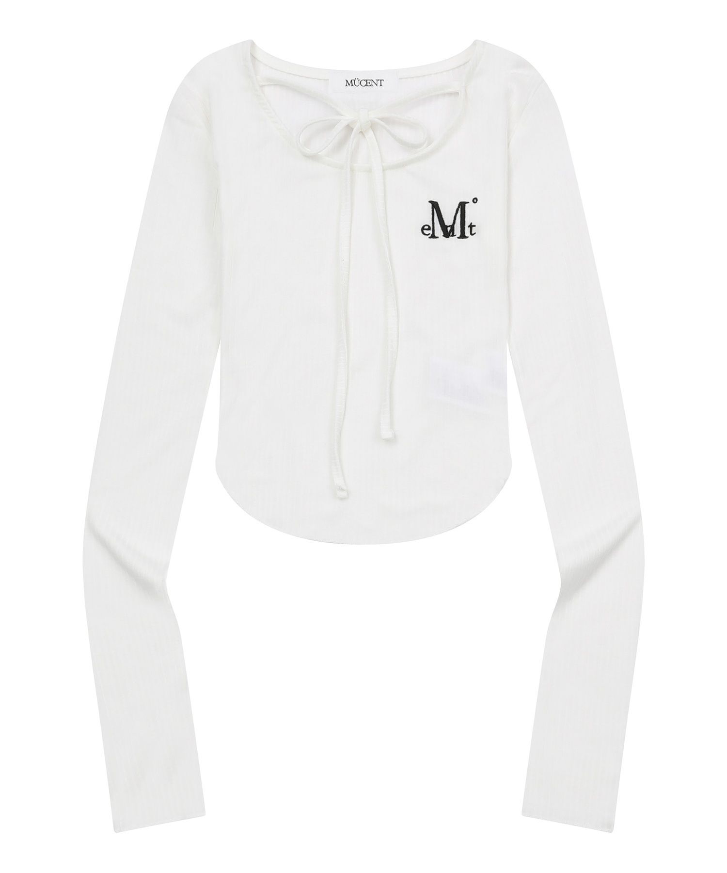 MUCENT 綁帶蝴蝶結長袖上衣 P0000CHW