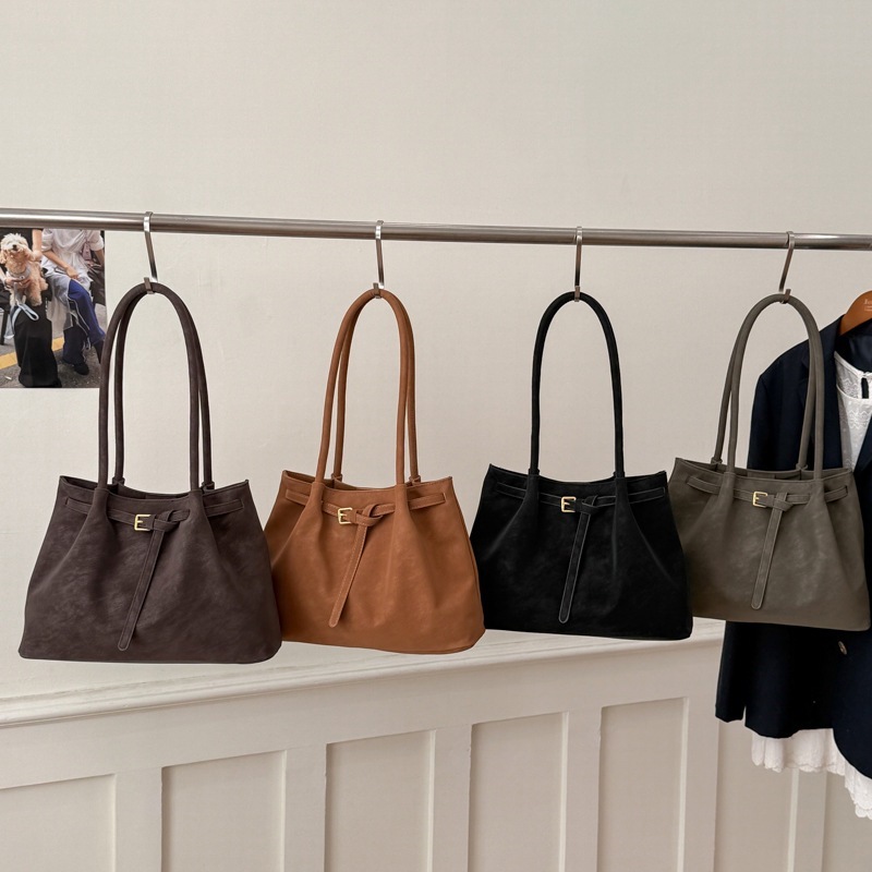 Commuter Large Capacity Suede Vintage Tote Bag