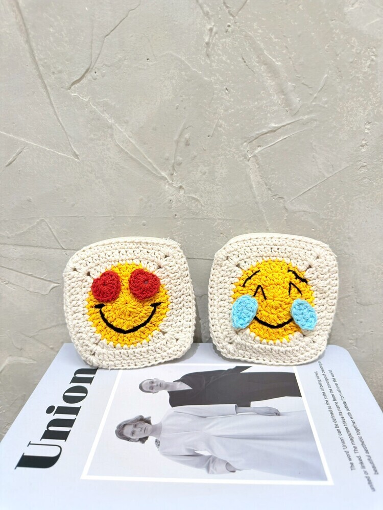 笑臉方形零錢包