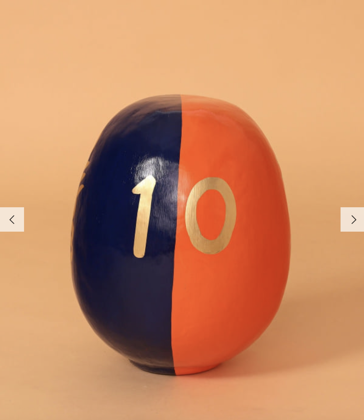 【BEAMS JAPAN 10週年】35cm達摩 0423發售【別注】白河だるま総本舗 / ふたつの願いだるま