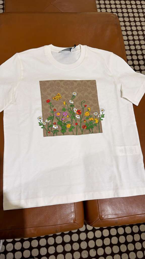 YP079 Coach Floral Signature Square Classic 女裝TEE