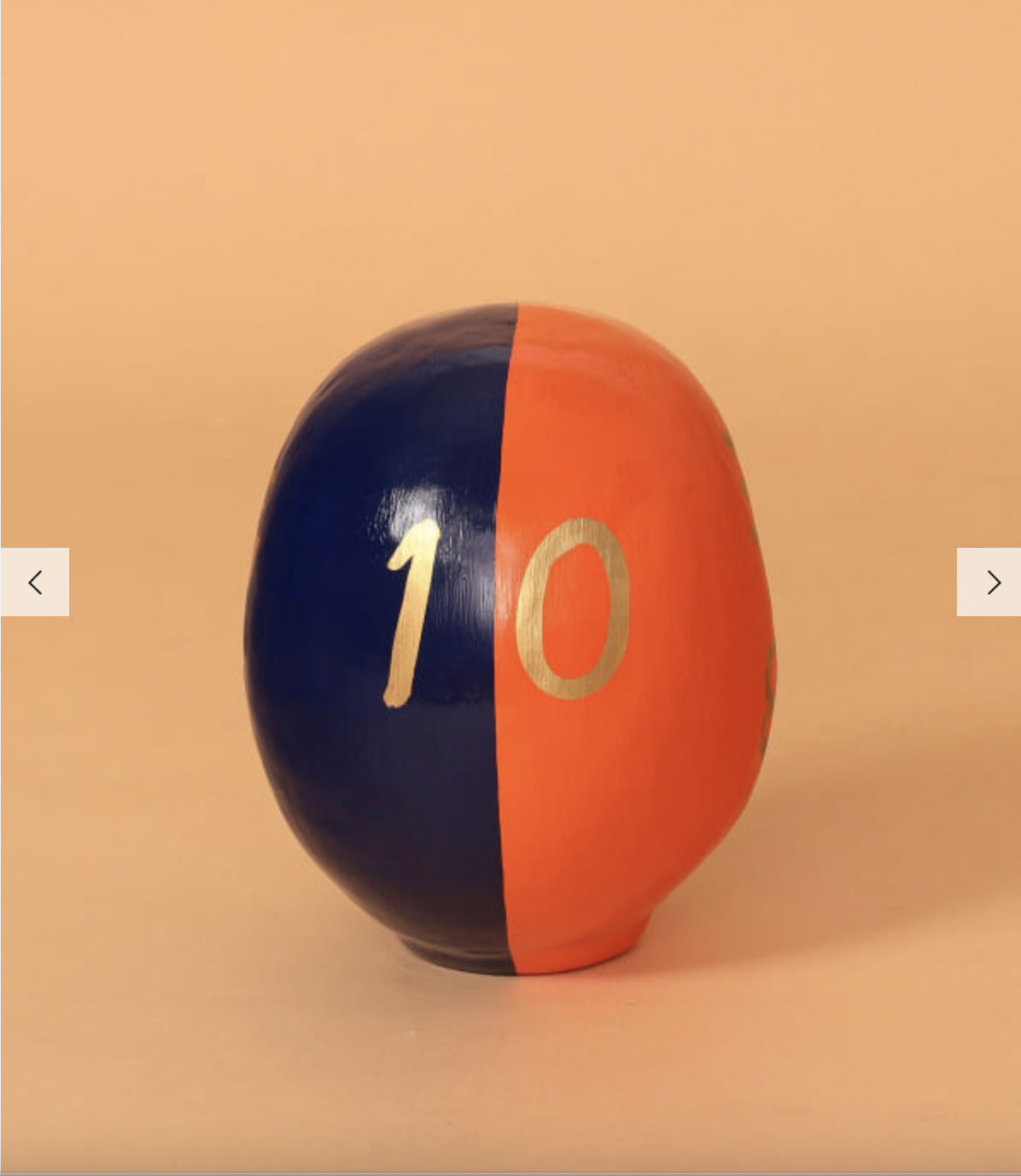 【BEAMS JAPAN 10週年】25cm達摩 0423發售【別注】白河だるま総本舗 / ふたつの願いだるま