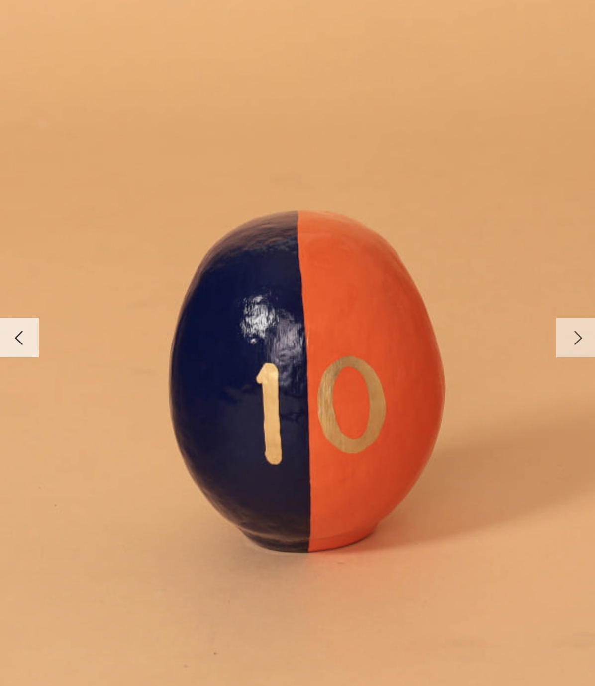 【BEAMS JAPAN 10週年】15cm達摩 0423發售【別注】白河だるま総本舗 / ふたつの願いだるま