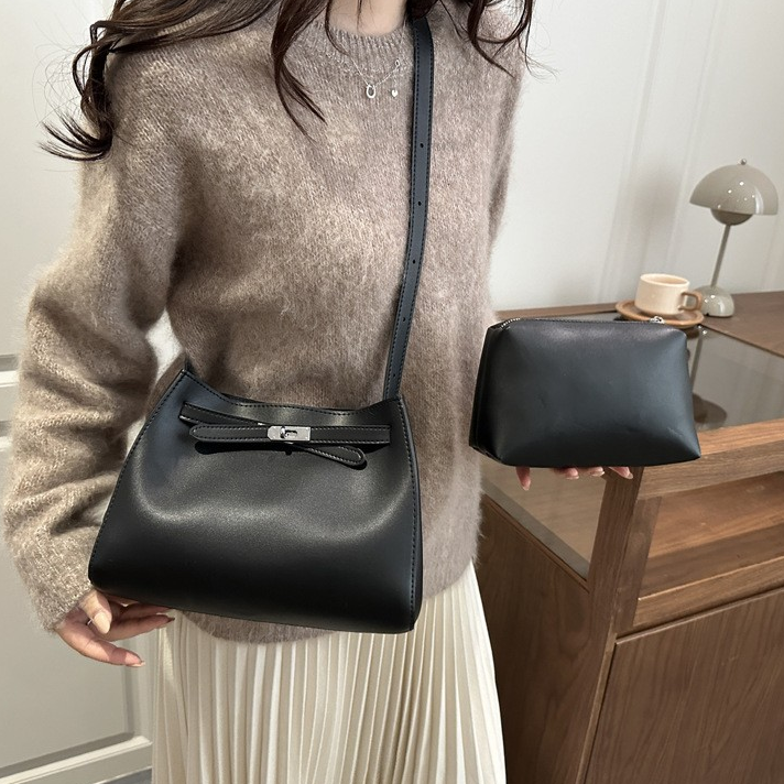 Korean Style Plaid Shoulder Crossbody Tote Bag