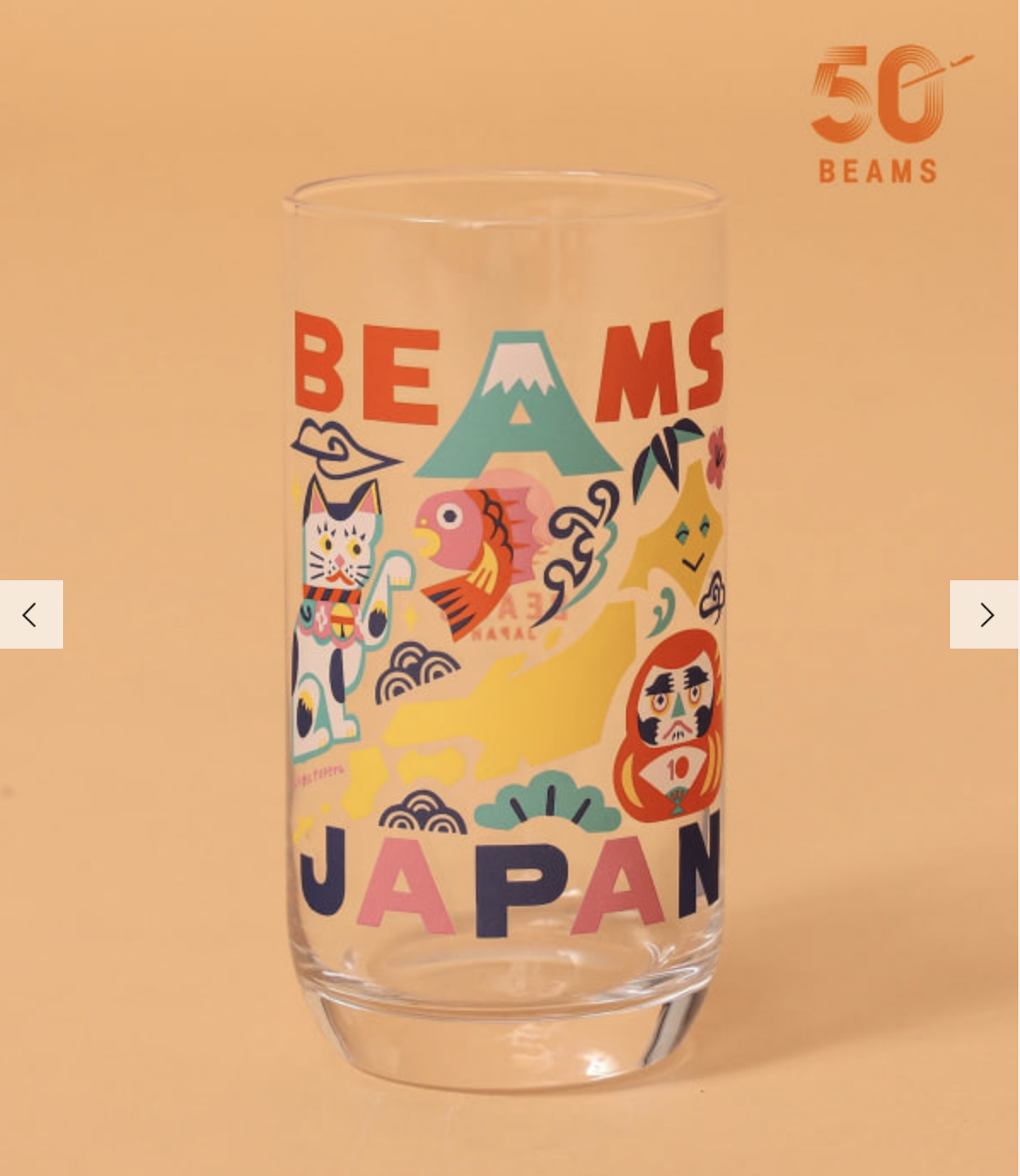 【BEAMS JAPAN 10週年】【定製】tupera tupera / 日本吉祥物收藏 玻璃杯