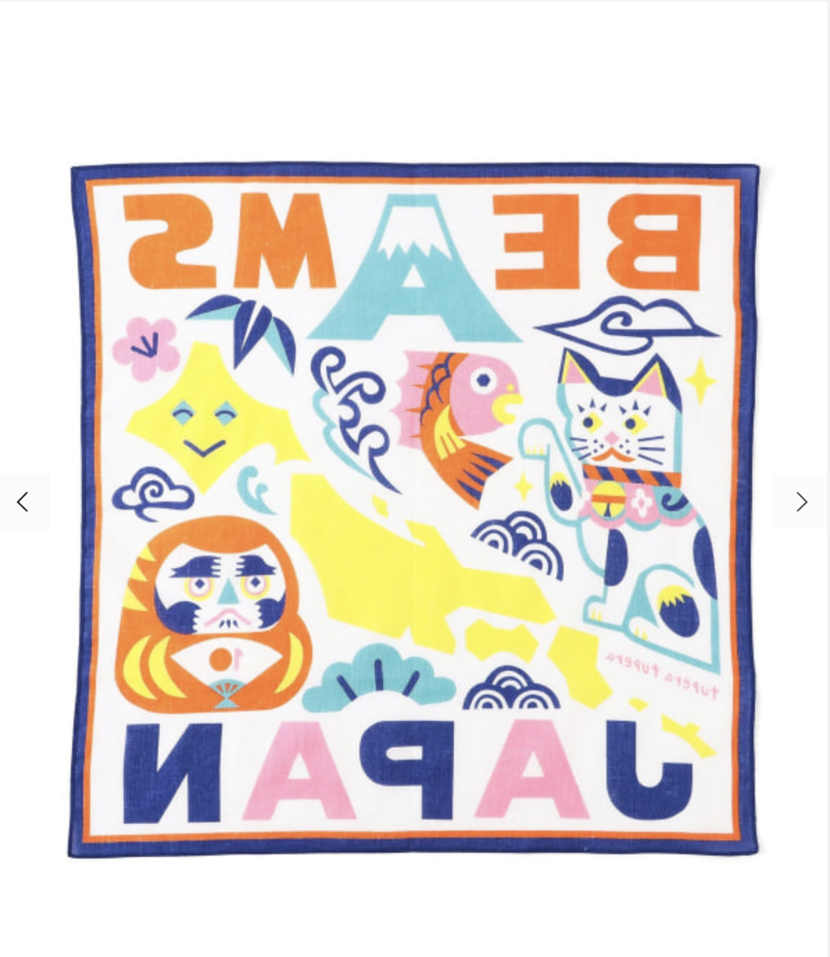 【BEAMS JAPAN 10週年】【定製】tupera tupera / 日本吉祥物收藏 頭巾