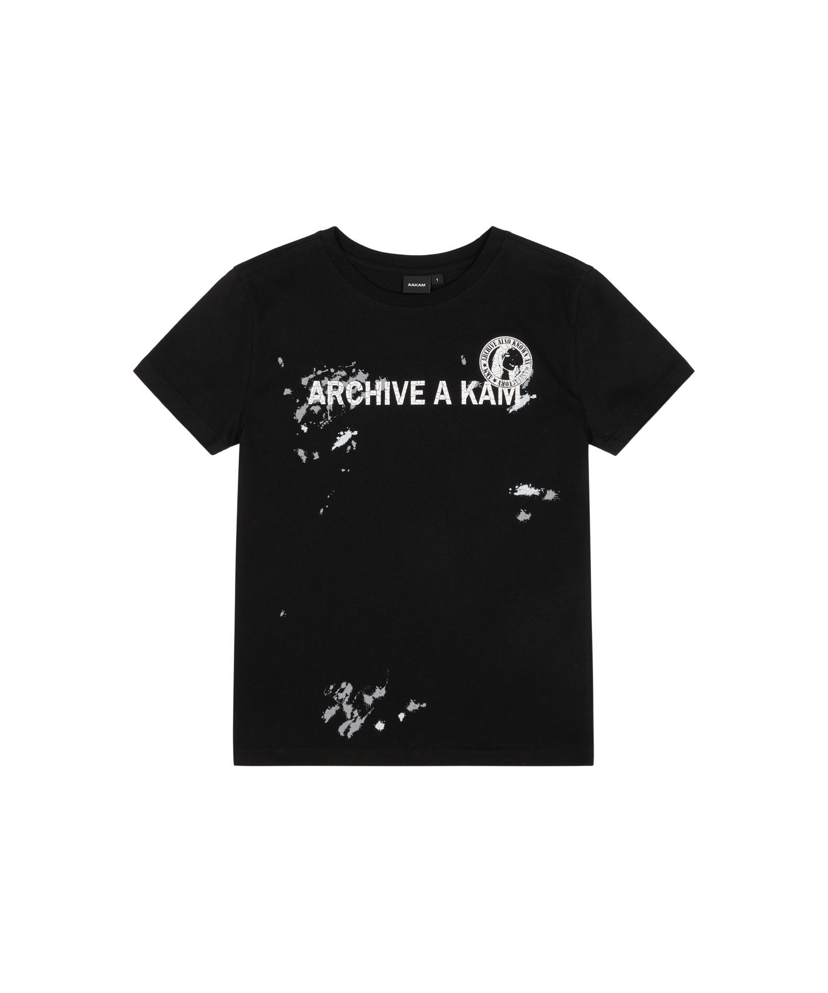 AAKAM 彩繪短版上衣 AK26TOP19BK