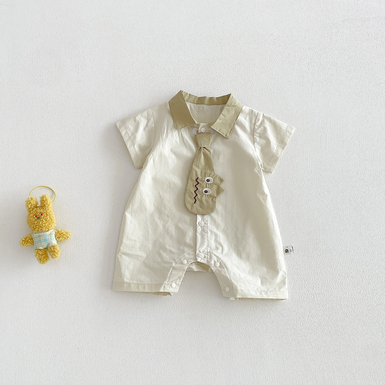 恐龍領帶爬服