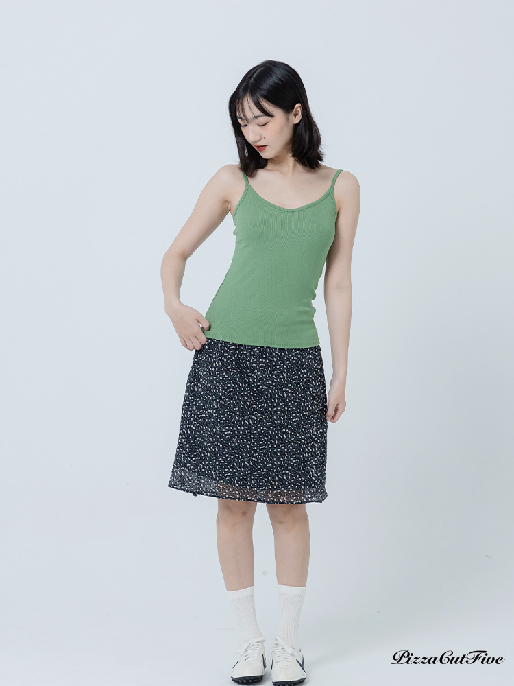 素色V領肩帶背心 PizzaCutFive PCF262411014