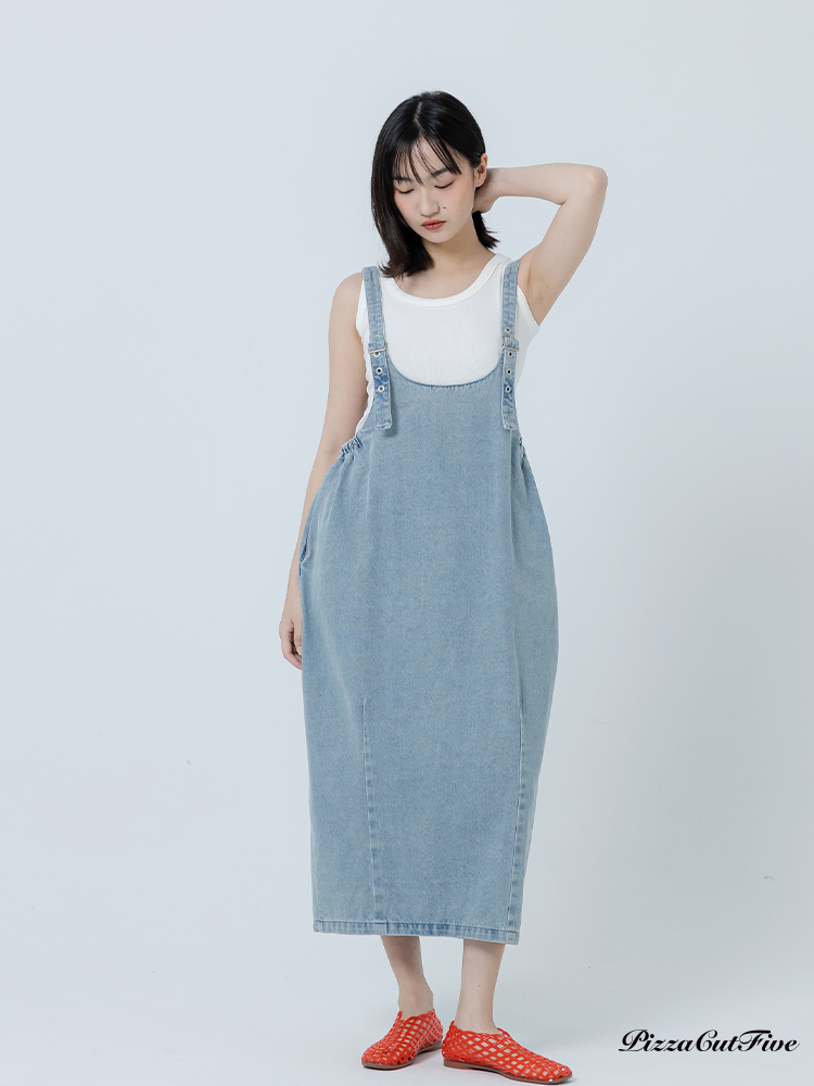 花苞輪廓輕牛仔洋裝 PizzaCutFive PCF262487040