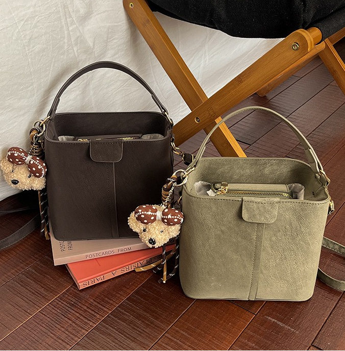 Korean Style Bucket Handheld Crossbody Bag