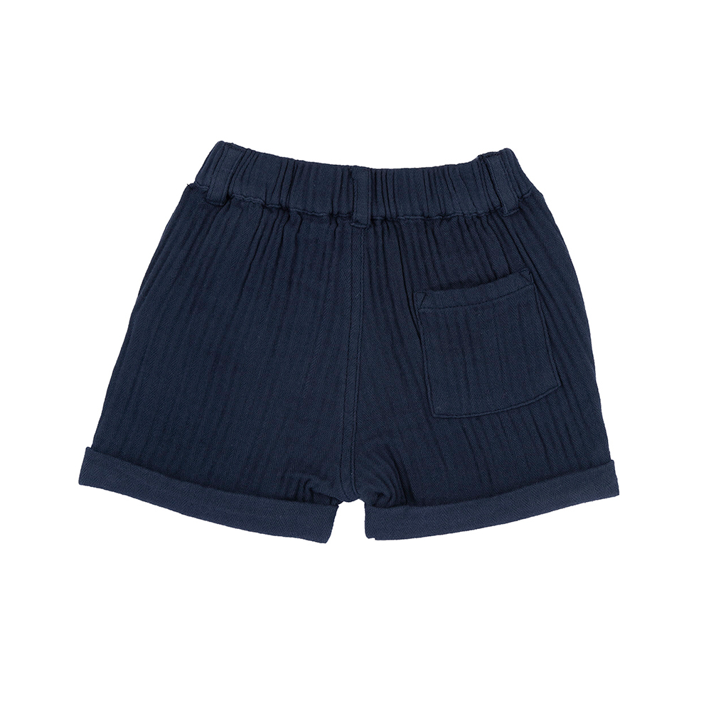 海洋帆船-紗布反折短褲