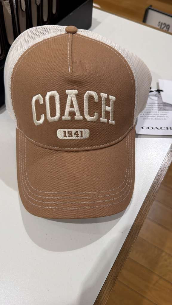 YP090 Coach 1941 Embroidered Trucker 男裝CAP 啡色