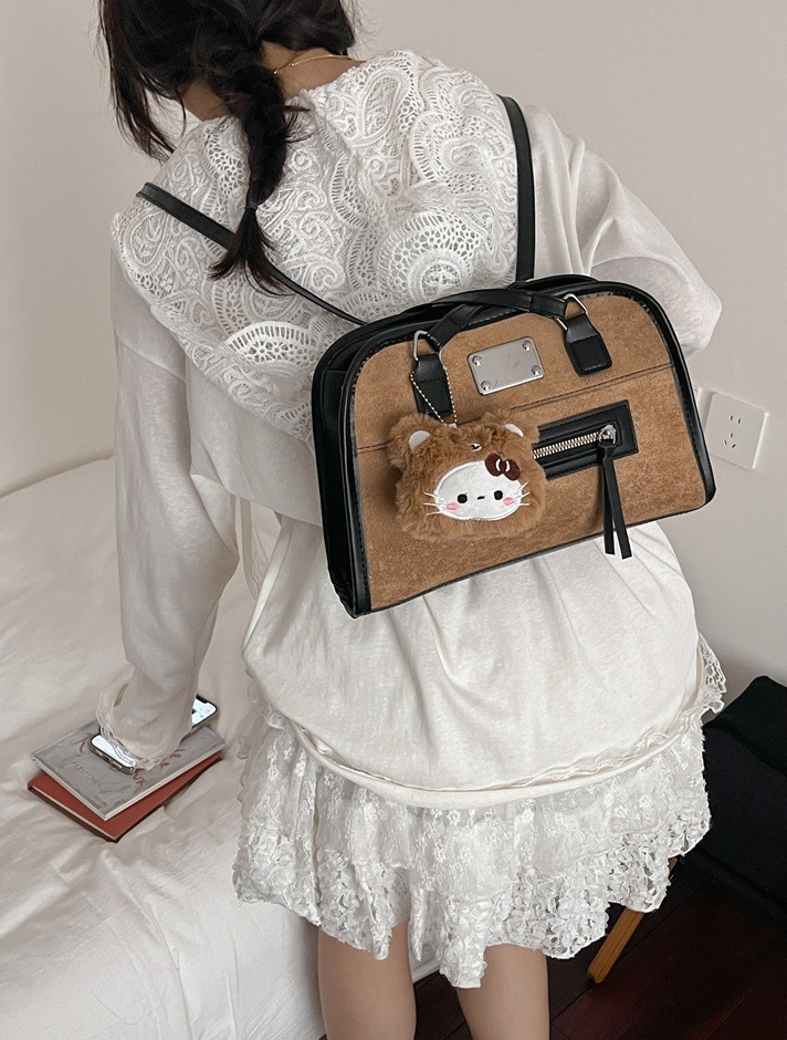 Korean Style Large Capacity Backpack Shoulder Tote Bag