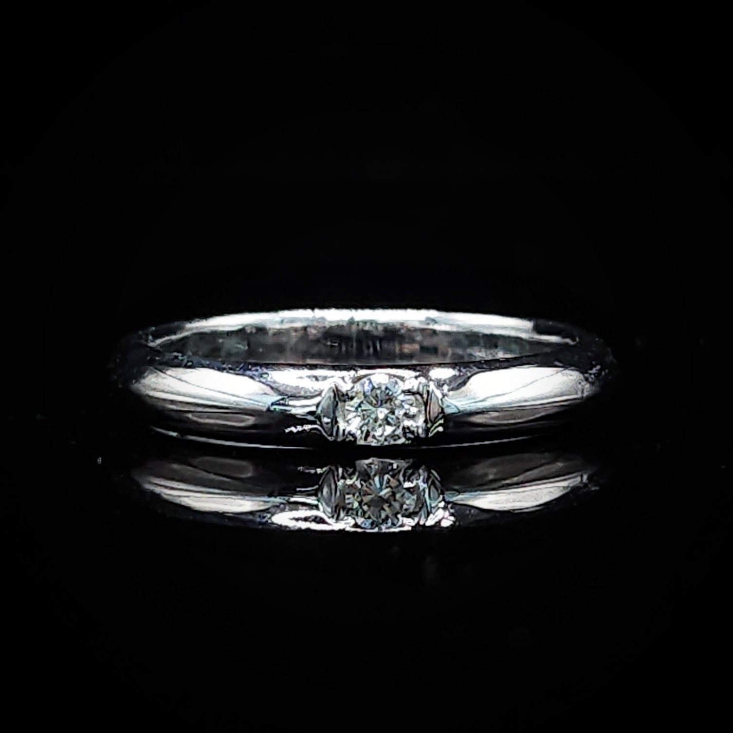 全新PT900鉑金【單粒10份鑽石】戒指