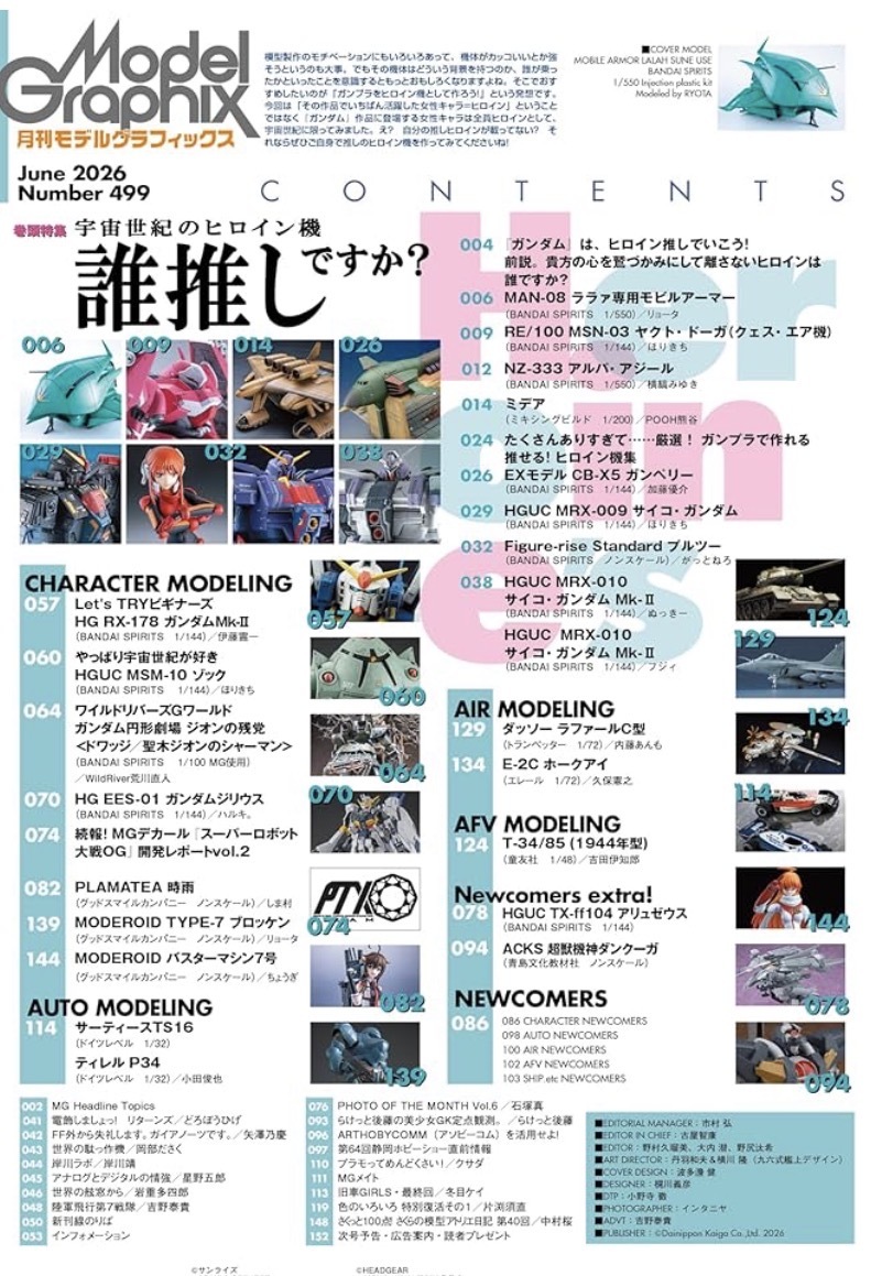 預訂 Model Graphix 6月號