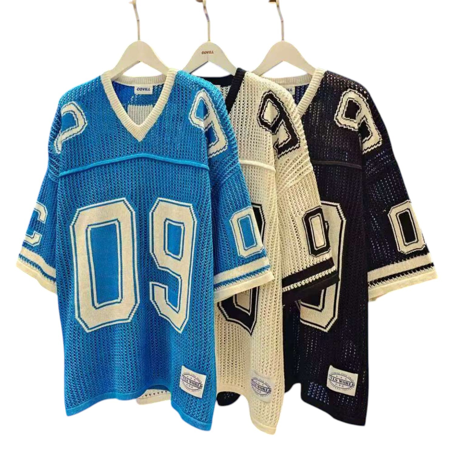 《K》CVL 網眼09針織寬版球衣