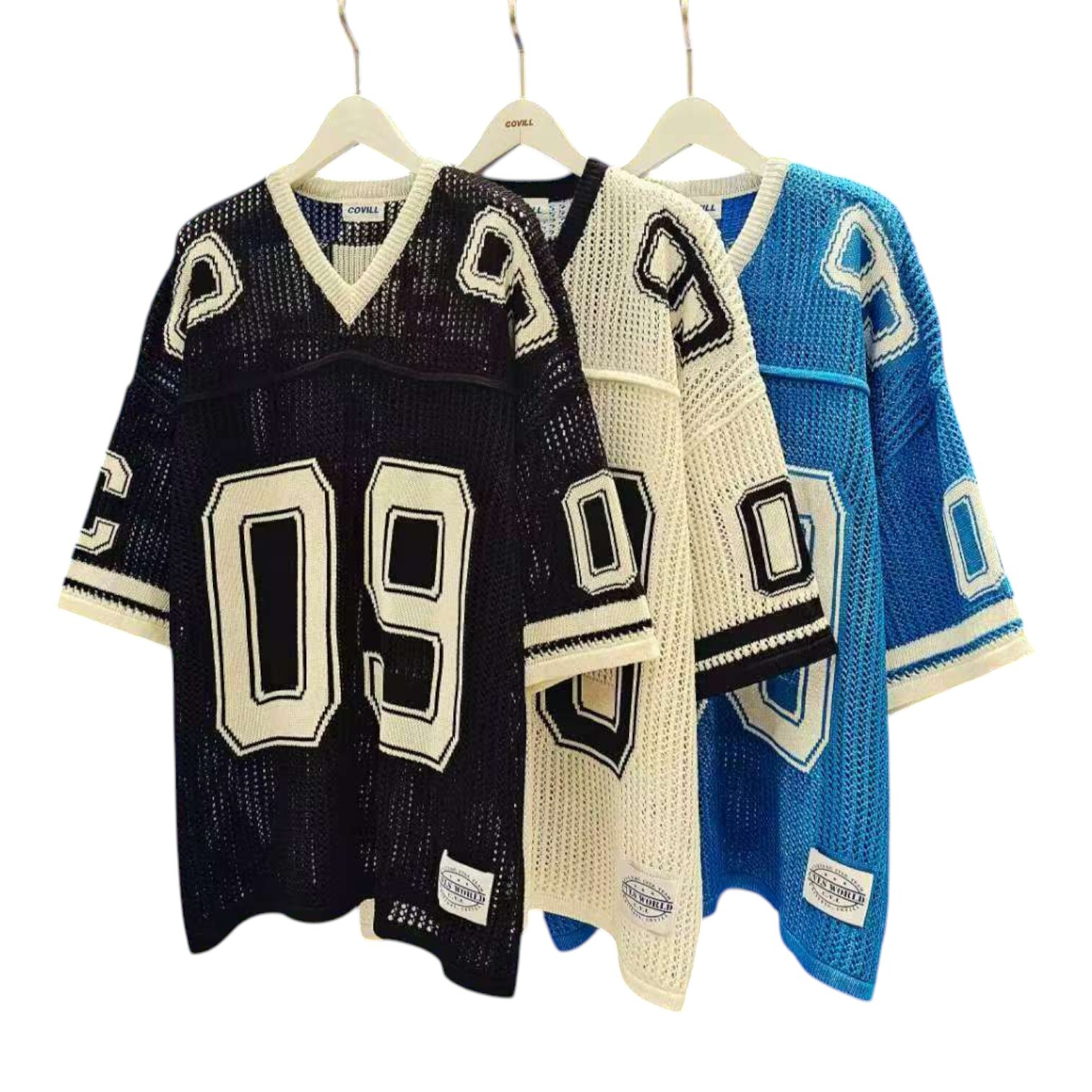 《K》CVL 網眼09針織寬版球衣