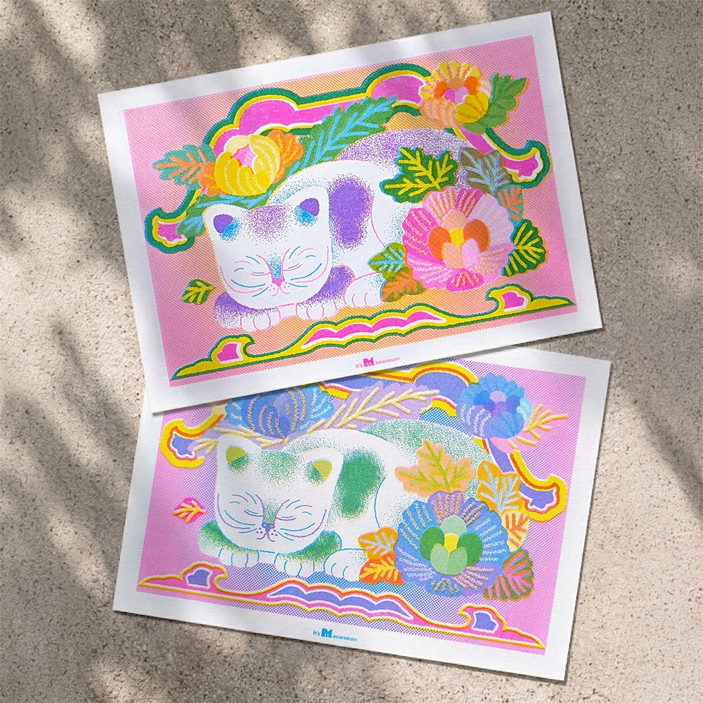 眠貓 孔版印刷卡片 A5｜It's Meowseum