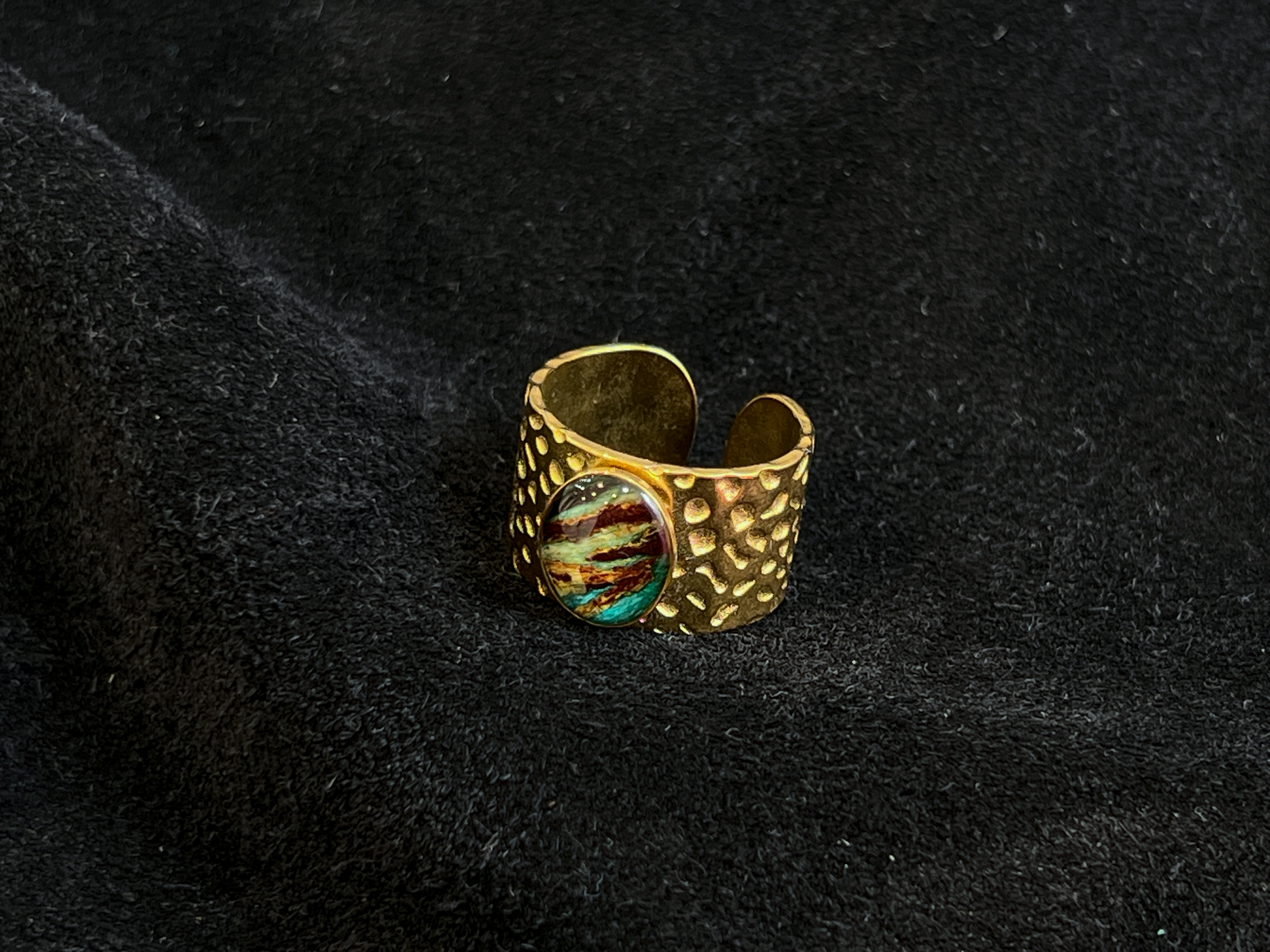The Lovely Rings｜樹皮 不鏽鋼戒指