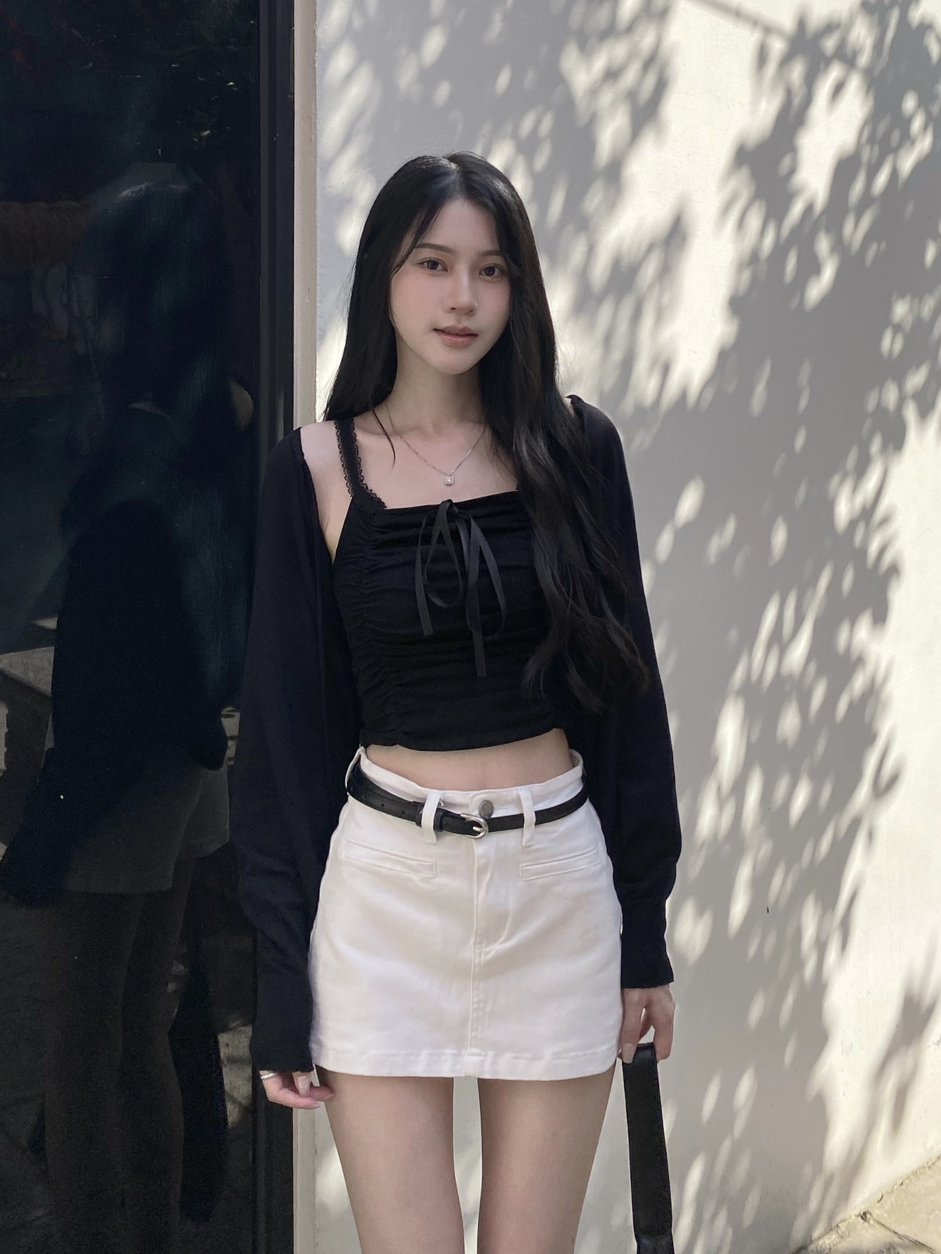 高腰包臀顯瘦牛仔褲裙