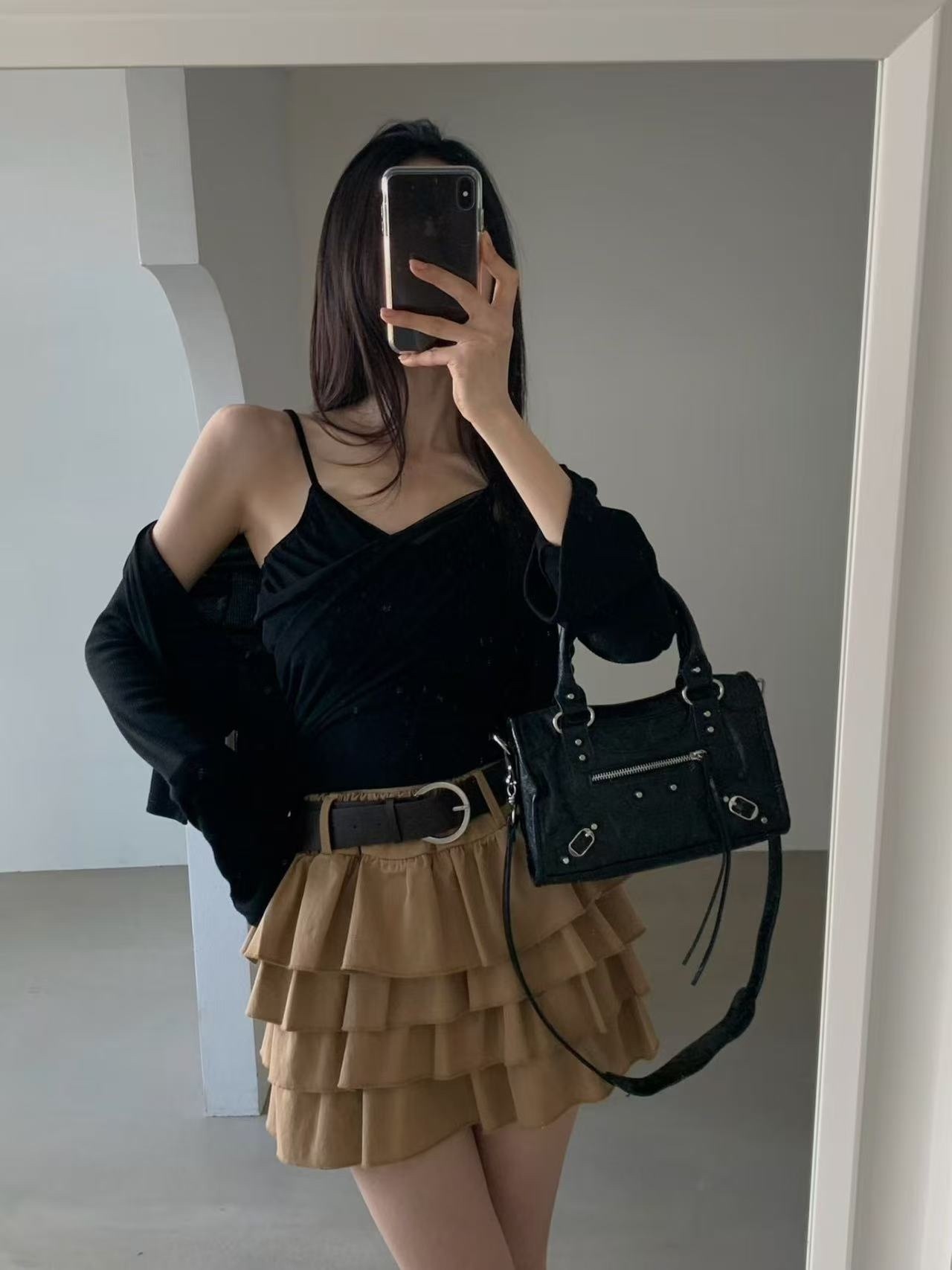 422 正韓網紗小背心+小開衫兩件組