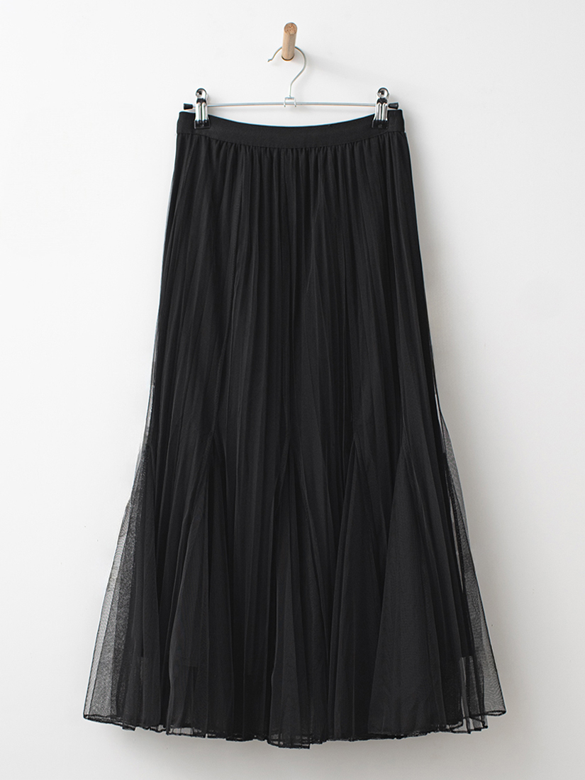 溫柔浪漫百褶拼接層次魚尾紗裙