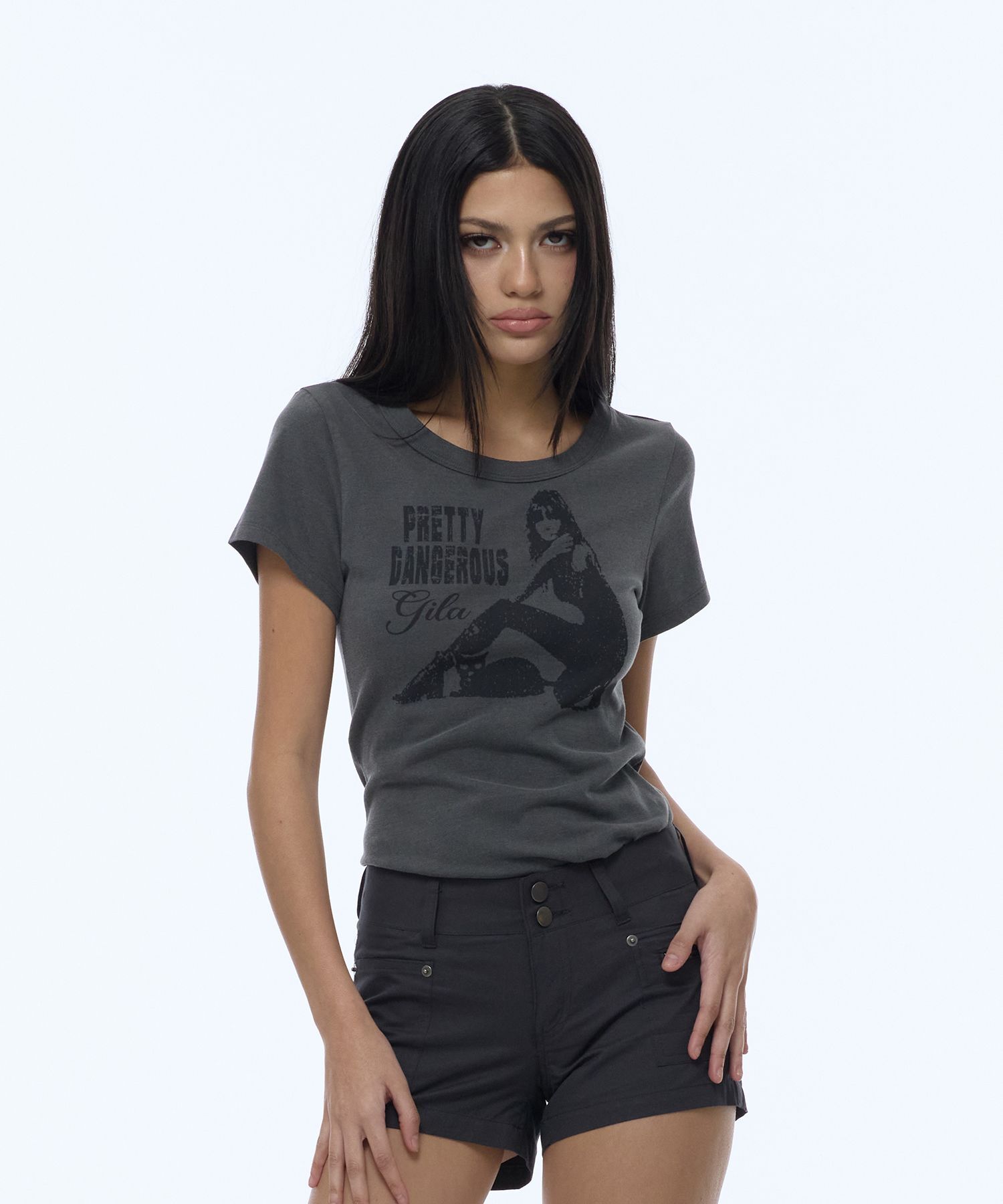 GILAARCHIVE Danger Girl 短版T恤 GL26SUTP21CH