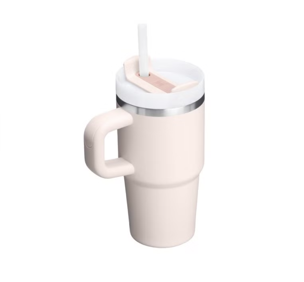 現 貨丨STANLEY THE QUENCHER H2.0 FLOWSTATE™ 20OZ 防漏吸管隨手杯 山櫻粉