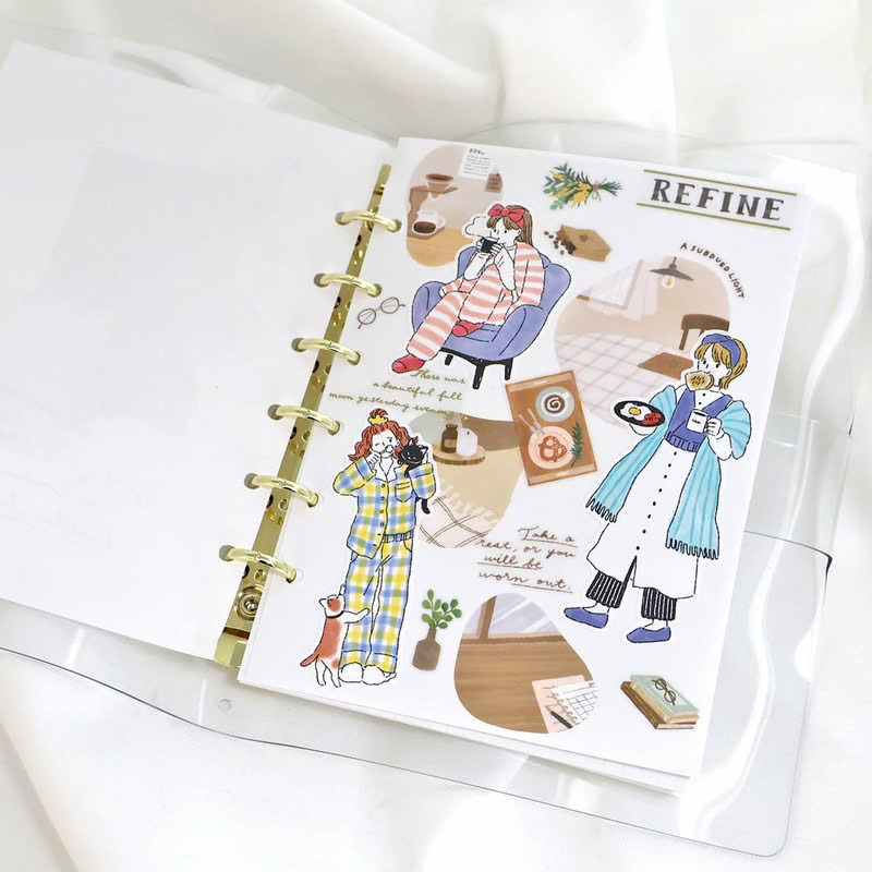 daily 女孩 Amie系列 40枚貼紙包｜日本Mind Wave