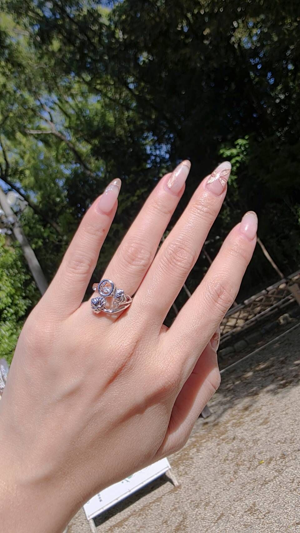 【下鴨神社Kamomioya Shrine 】 相之環守-銀（大小可調節）