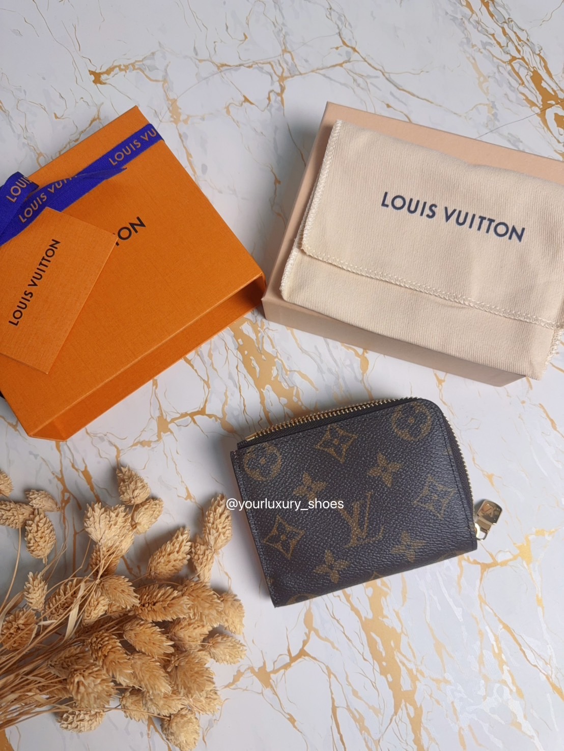 【Luxury】Louis Vuitton日本限定款 拉鏈零錢包 鈔票夾 卡包 M25697 棕色老花 粉色 L型皮夾 LISA 路易威登