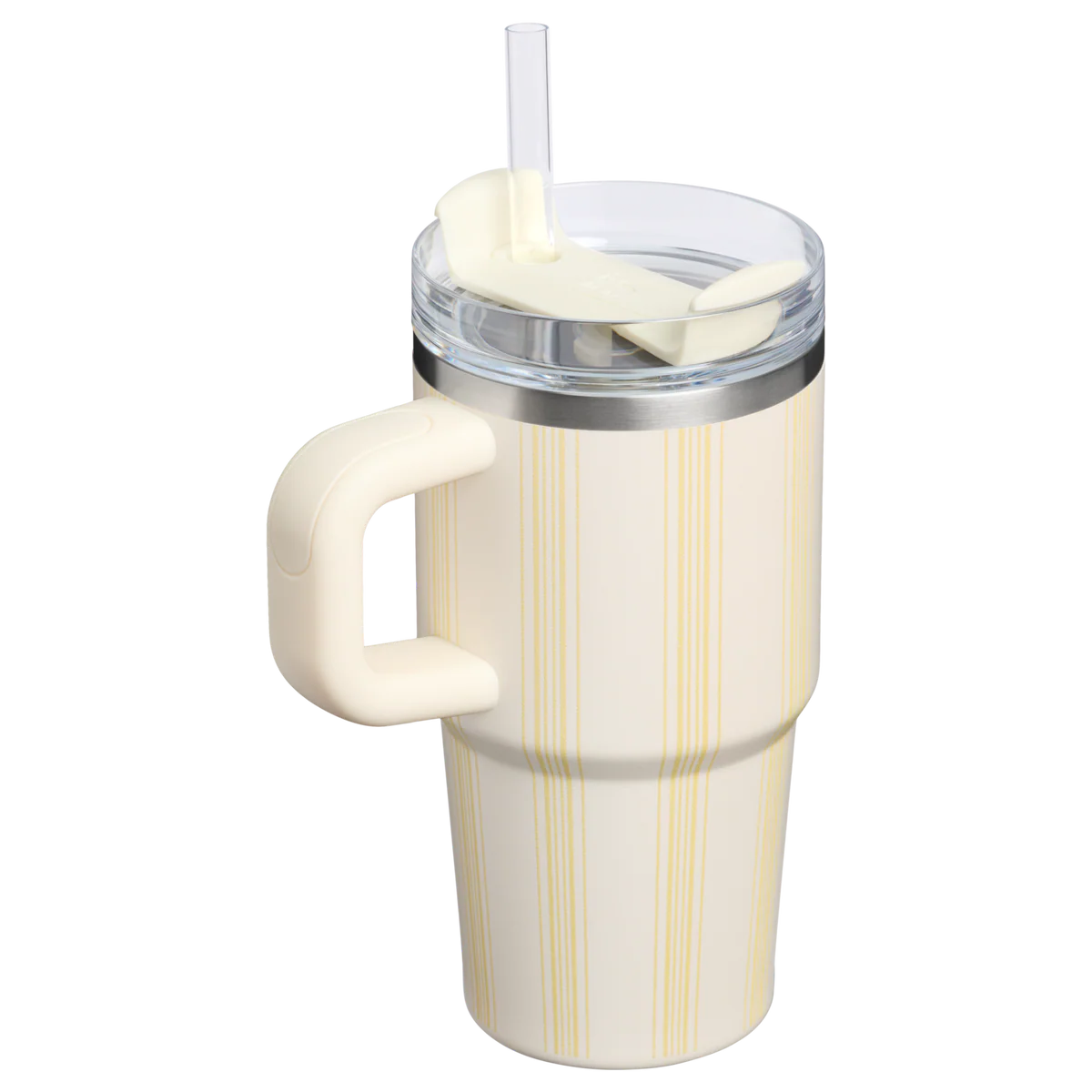 現 貨丨STANLEY THE QUENCHER H2.0 FLOWSTATE™ 20OZ 防漏吸管隨手杯 奶油野餐條紋