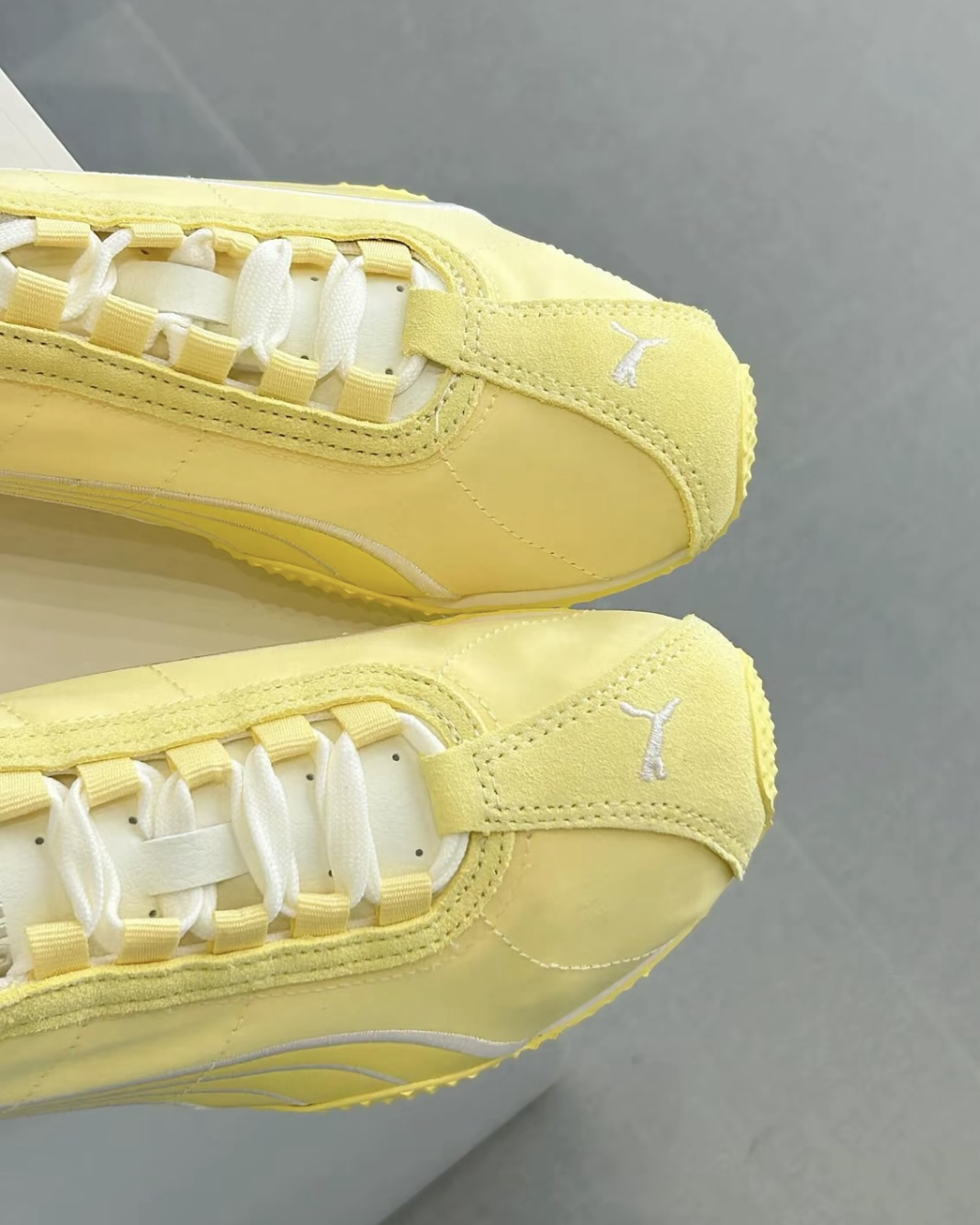 張凌赫代言同款 PUMA H-STREET Nylon SD 檸檬黃 白色滾邊 薄底鞋 男女鞋 德訓鞋