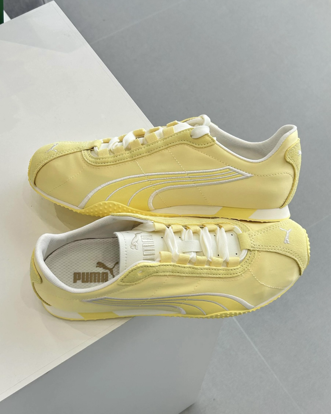 張凌赫代言同款 PUMA H-STREET Nylon SD 檸檬黃 白色滾邊 薄底鞋 男女鞋 德訓鞋