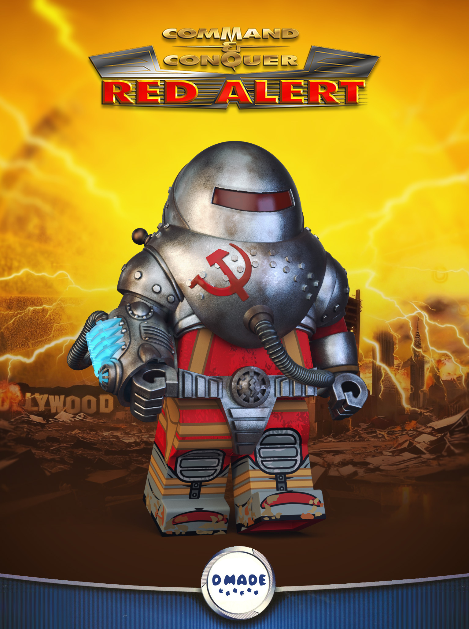 [D made][Preorder] Red Alert - Tesla Trooper [UVprinted]
