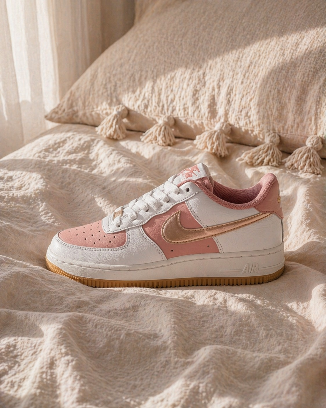 <國外限定>Nike Air Force 1 "Rust Pink"  玫瑰金 櫻花粉 甜美 復古 配色
