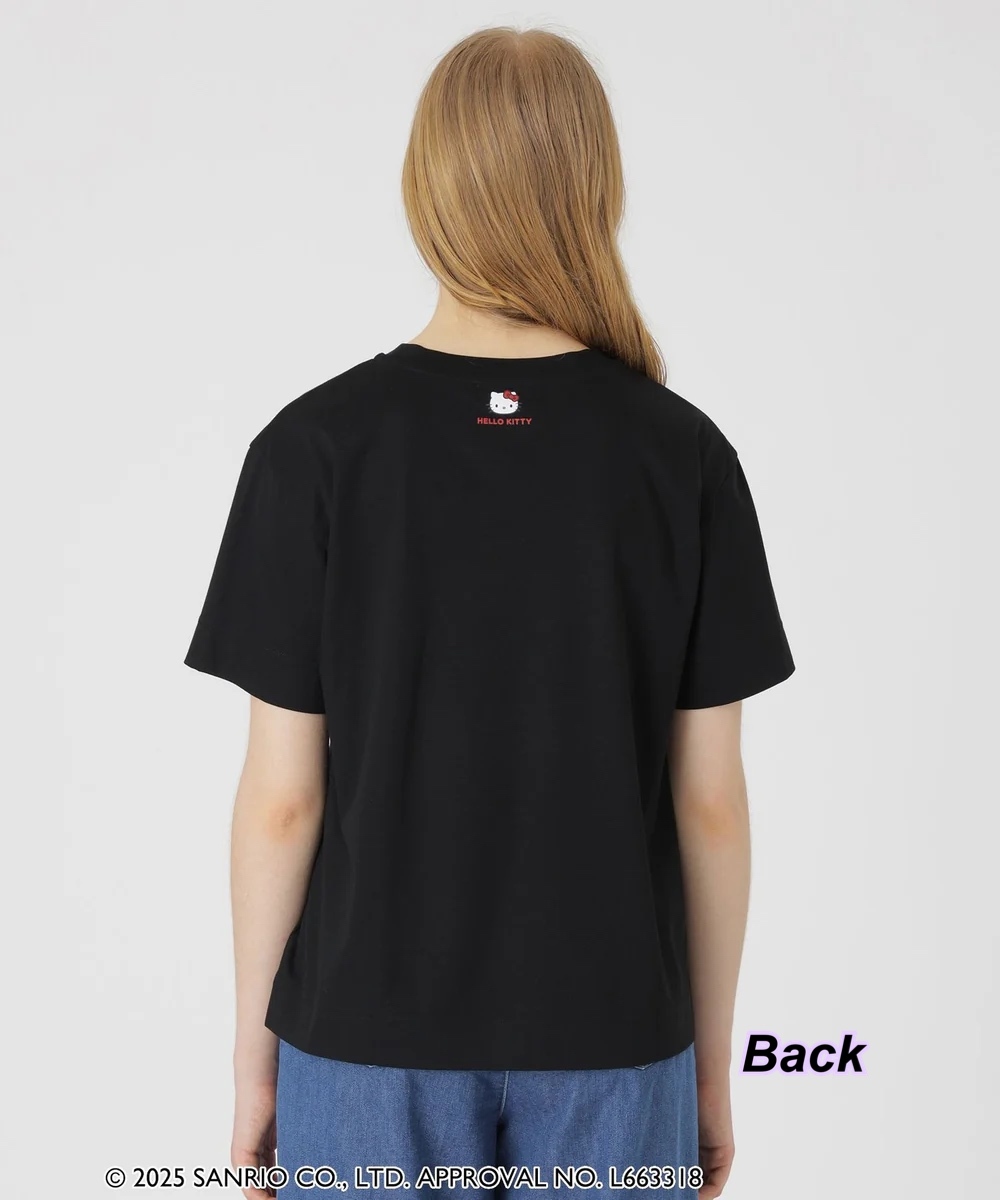 260423 Blue Label x Hello Kitty 心口Hello Kitty格仔圖案Tee/2 色
