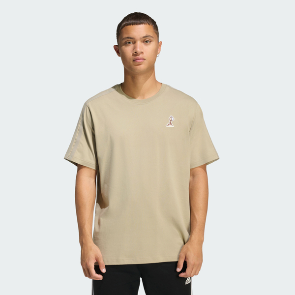 Adidas 愛迪達 M Coffee Pr T KB4846 男 T恤 運動上衣 休閒短袖 卡其 亞版 純棉